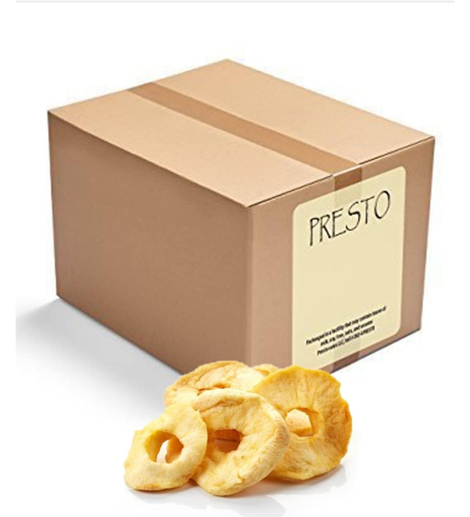 Presto Sales Apple Rings 80 oz. - Fresh Dehydrated Fancy Snack | Mess-Free & Delicious Non-GMO Healthy Snack for All Ages - Buy Online on GoSupps.com