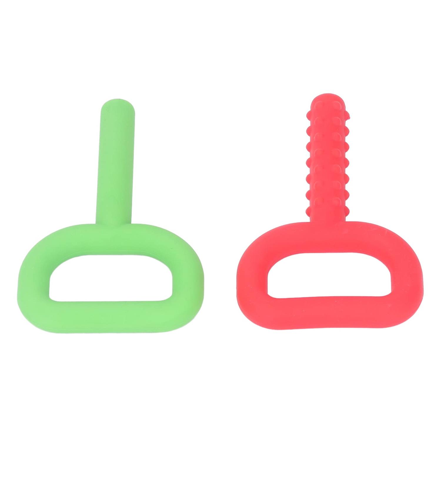 Hand Chew Toys 2-Pack | Silicone Sensory Teething Toys for Autistic Children | International Shipping - Buy Online on GoSupps.com
