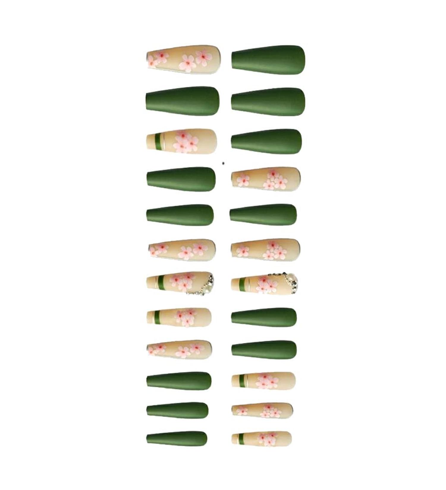 Dajidafu Artificial Nails Decals Nail Wearable Stylish Fingernails Manicure Accessories for Ballerina Wedding Party Office - Buy Online on GoSupps.com