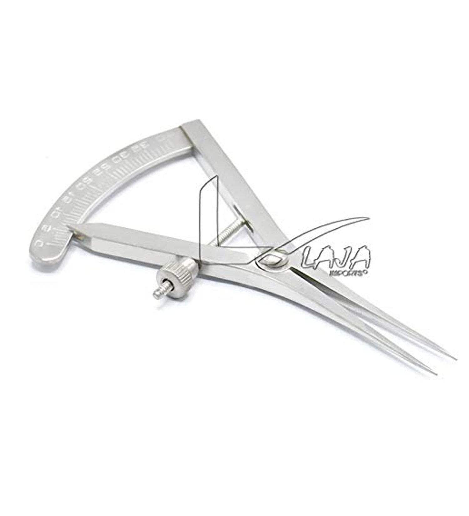 CASTROVIEJO Caliper Graduated 0-40MM Straight 3.5 HIGH Premium Grade ( LAJA IMPORTS Brand)