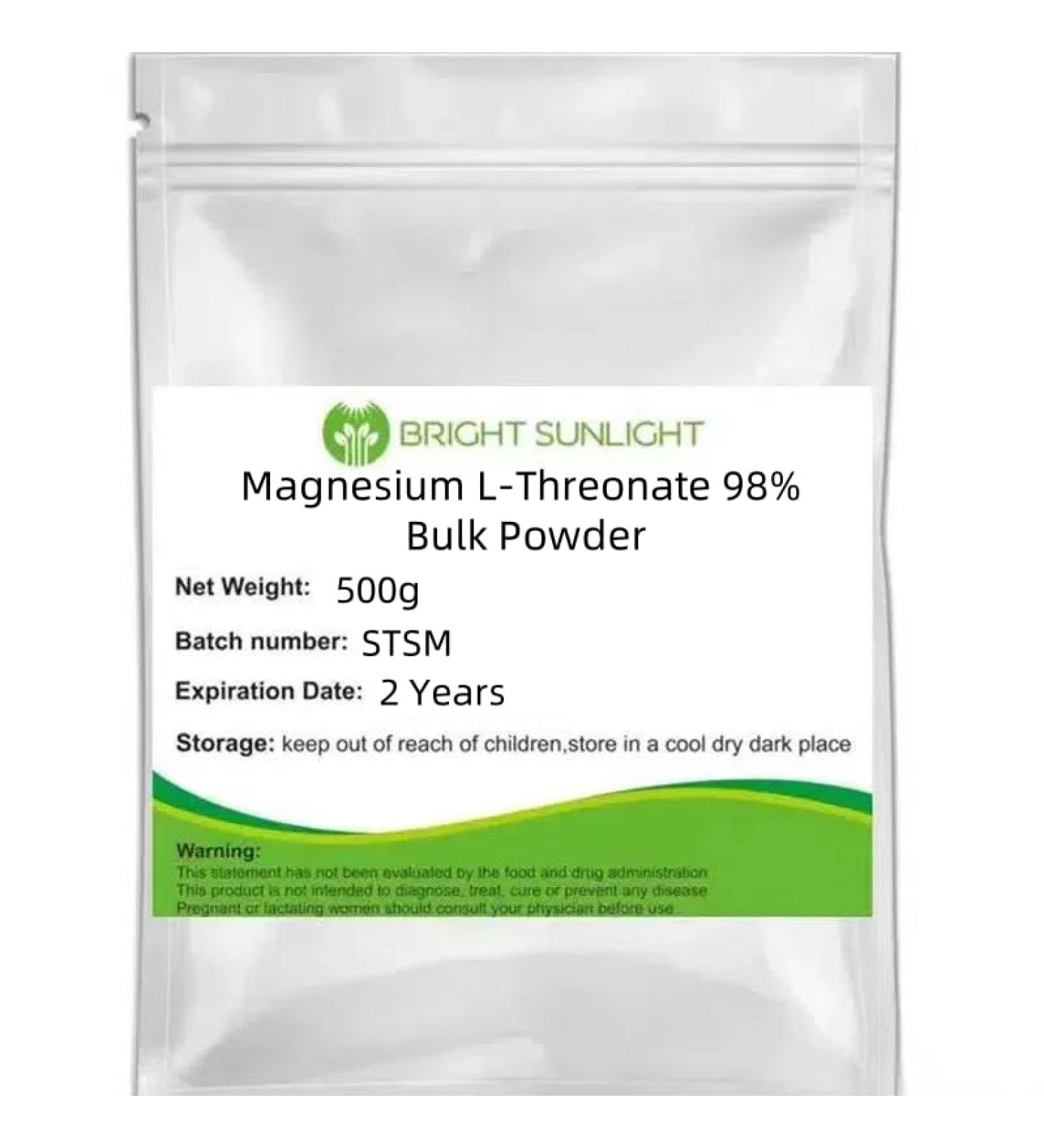 500g (1.1LB) Magnesium L-Threonate 98% Bulk Powder
