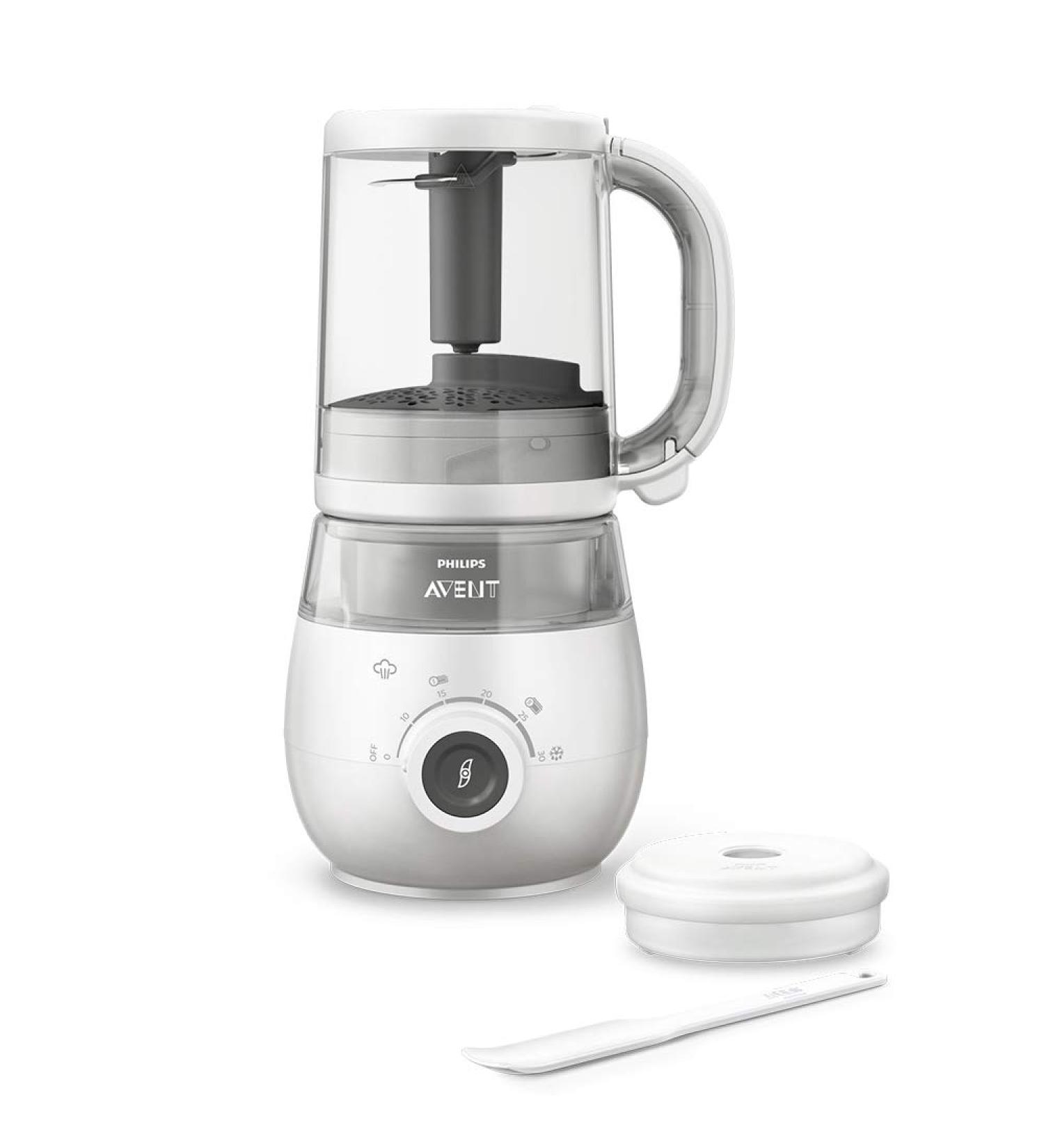 Philips Avent 4-in-1 Baby Food Processor - Healthy Baby Food Maker and Blender in White (Model SCF883/02) - Buy Online on GoSupps.com