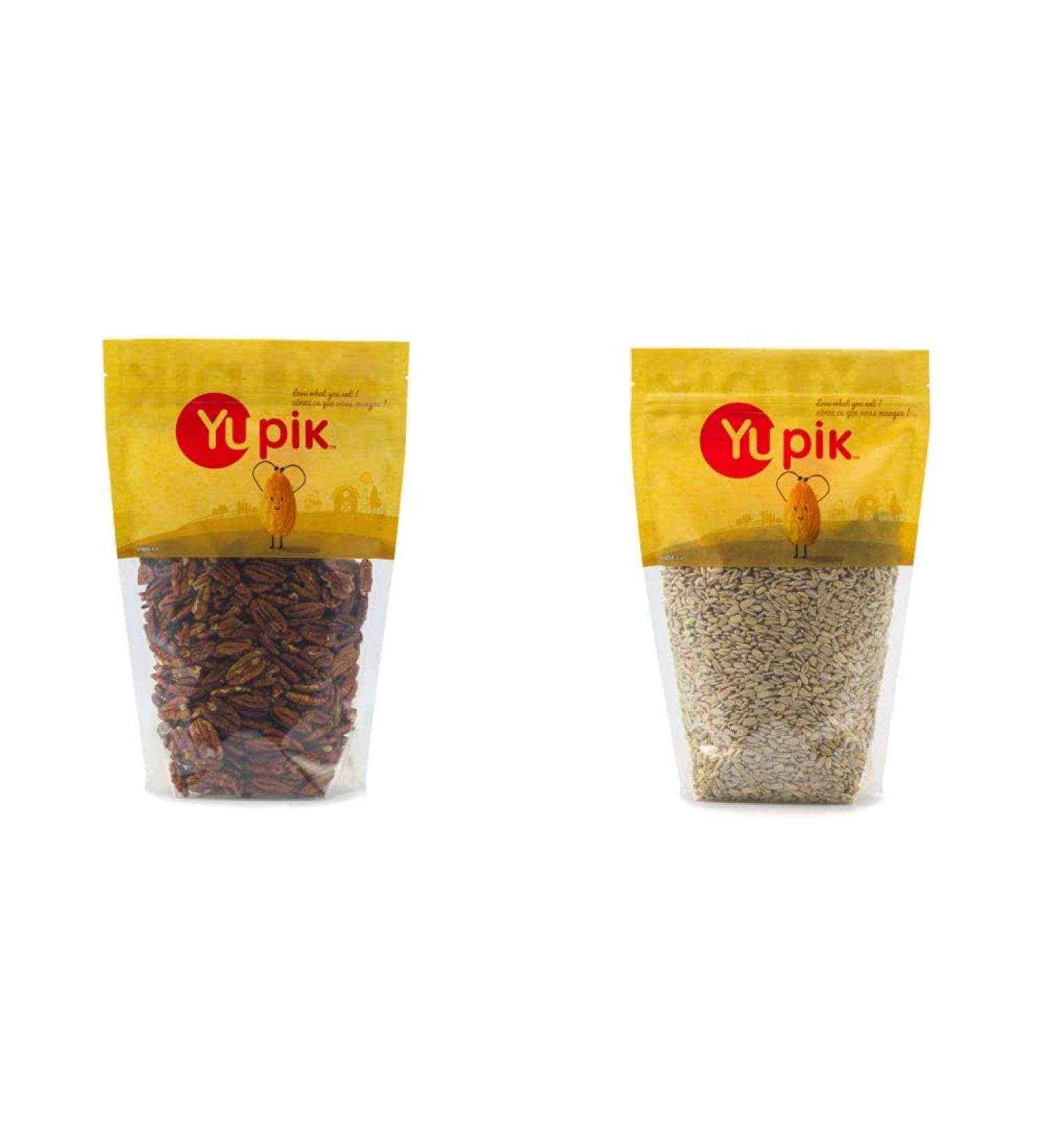 Yupik Jumbo Pecan Halves Nuts 1Kg & Raw Sunflower Seeds (No Shell) 1Kg (Packaging May Vary) 1 kg (Pack of 1) Nuts + Sunflower Seeds 1 kg (Pack of 1) - Buy Online on GoSupps.com