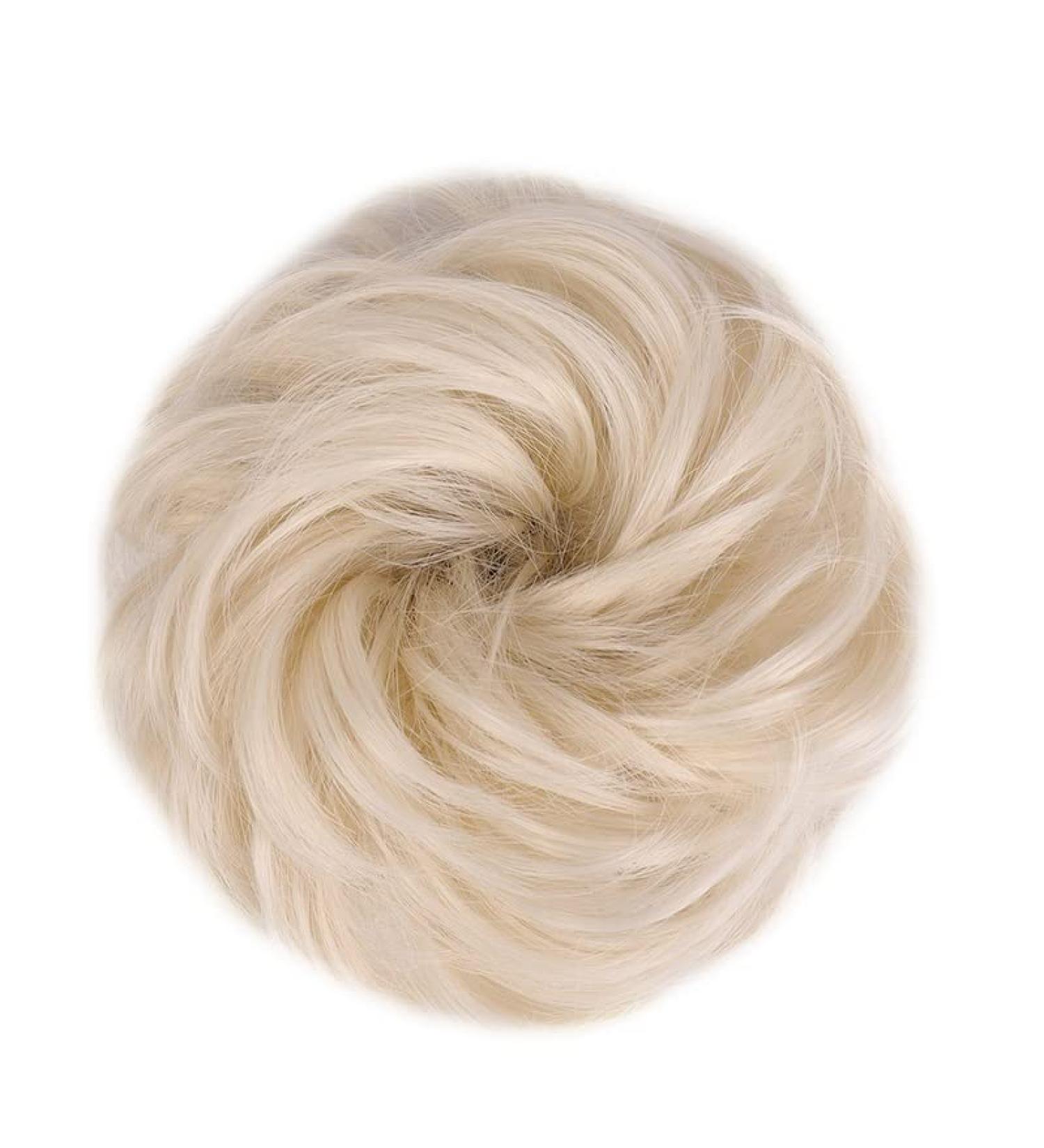 Messy Bun Hair Piece for Women Donut Hair Bun Scrunchie for Women Girls Curly Wave Synthetic Chignon Hairpiece with Rubber Band Messy Bun Hair Pieces Extensions Fake Hair Accessories for Women Girl 60 - Buy Online on GoSupps.com