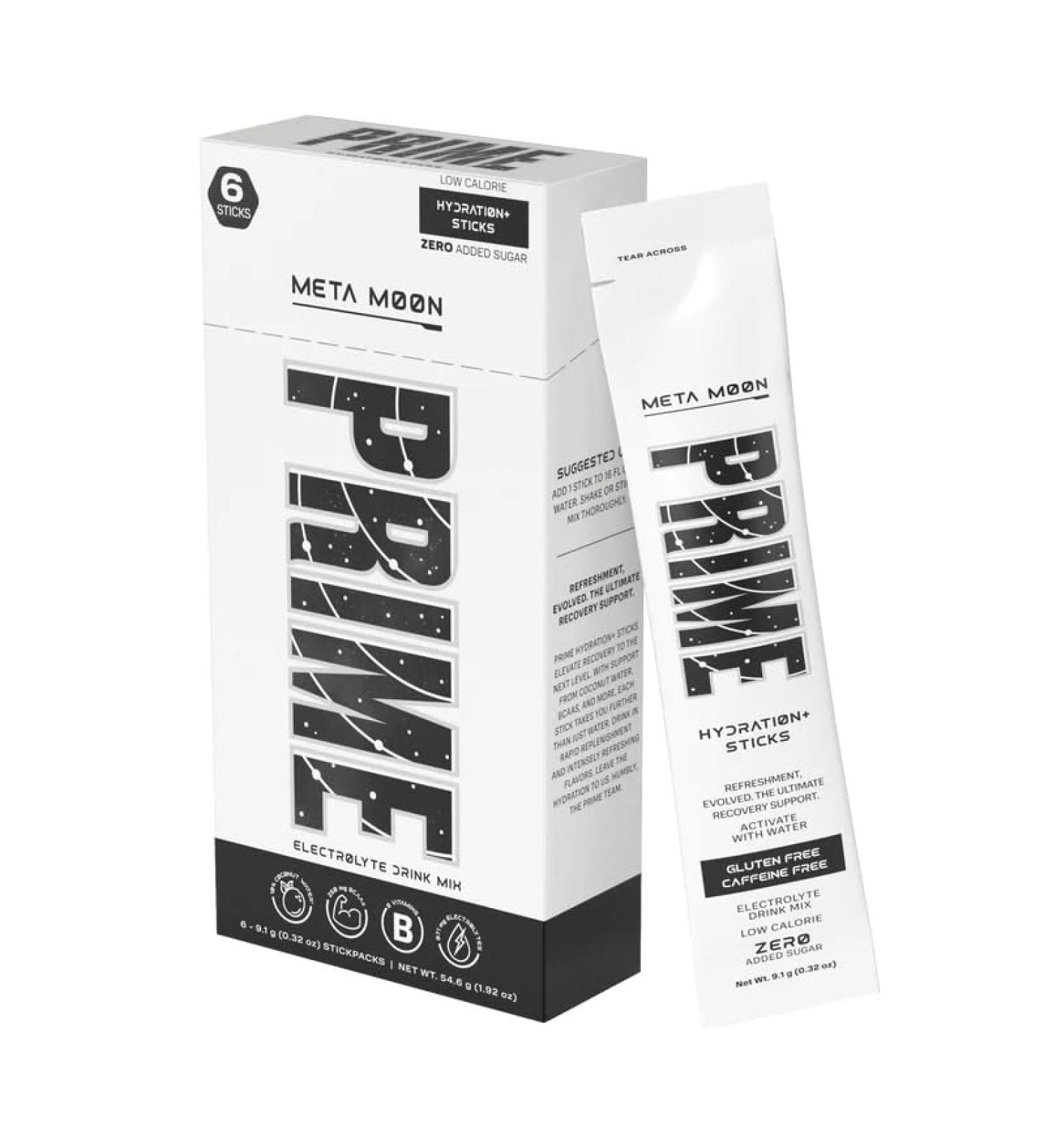 Prime Hydration Drink Mix Sticks Meta Moon - 6 Pack