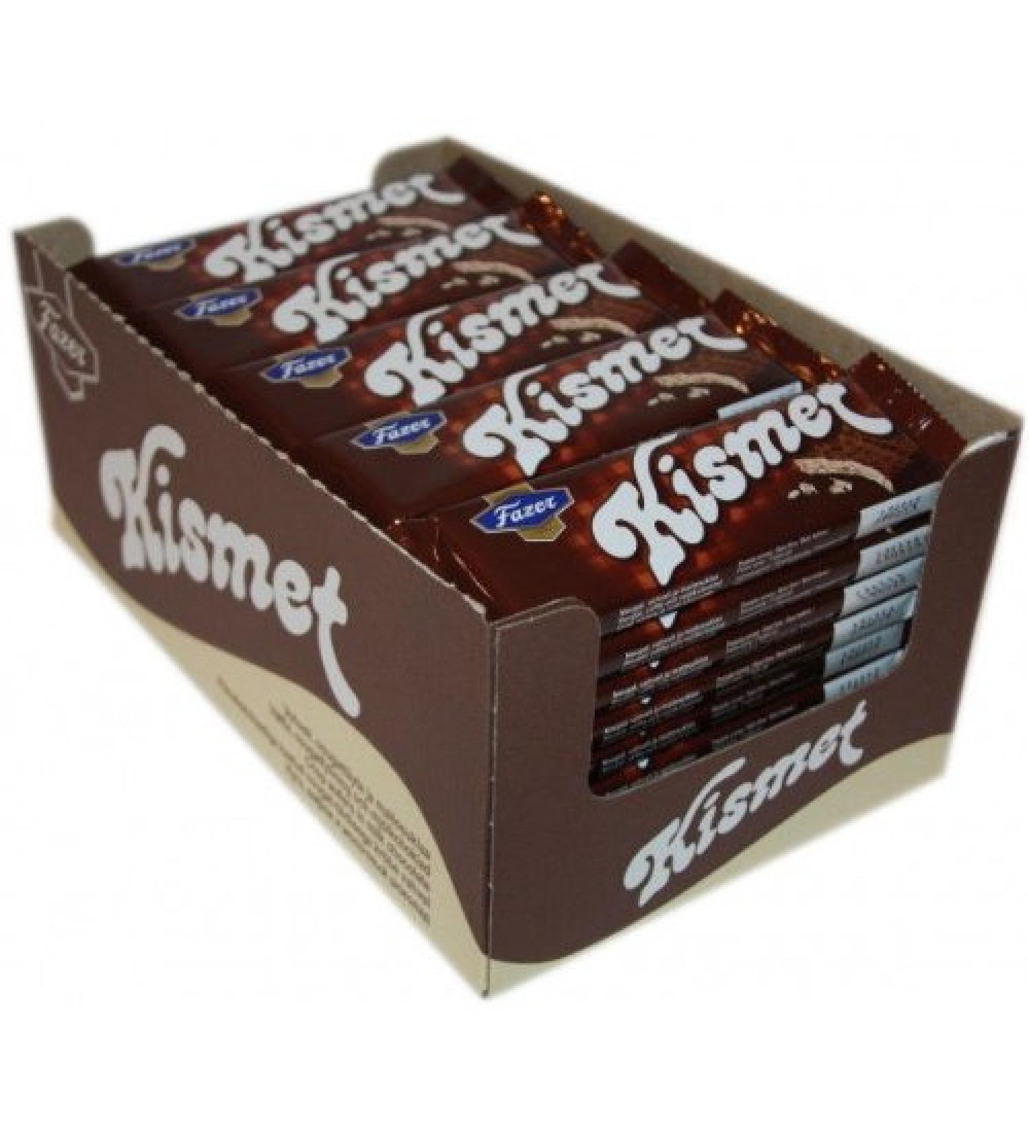  Fazer Karl Fazer Kismet Pack of 30 Milk Chocolate Waffle and Nougat Bars from Finland - Buy Online on GoSupps.com