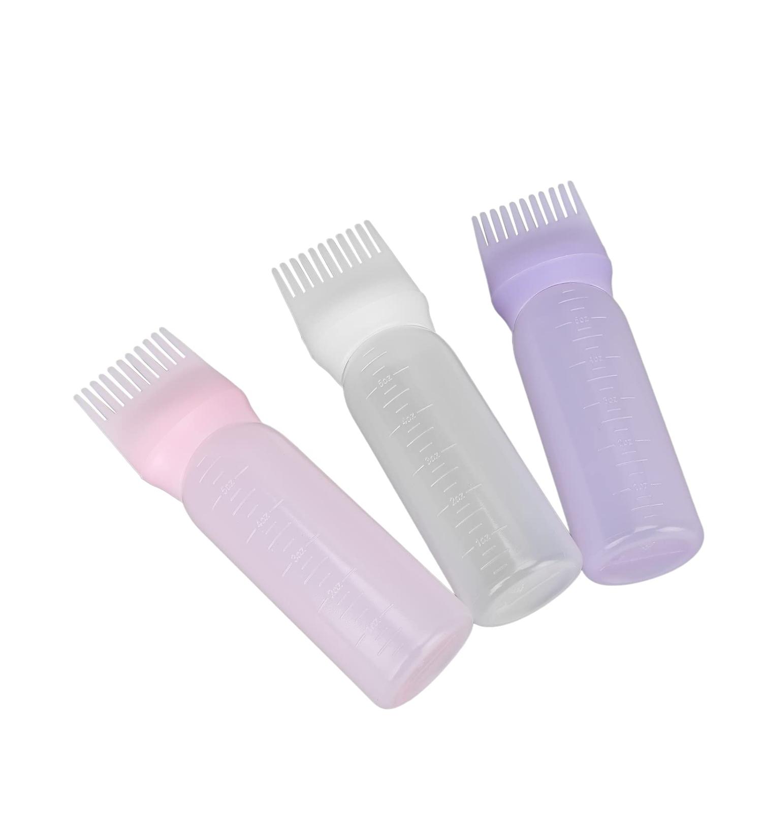 Hair Dye Applicator Bottle Portable Professional ABS Hair Dyeing Comb Bottle Stable for Styling for Hair Salon for Hairdresser - Buy Online on GoSupps.com