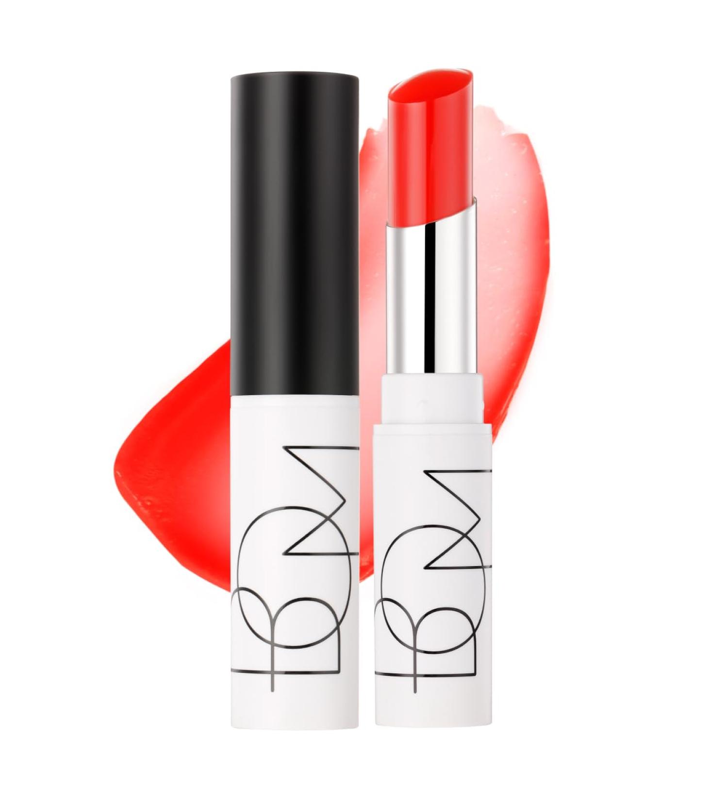 BOM COSMETICS Dewy Lip Balm #2 PURE RED Sheer Glow Lip Care with Vitamin E and Shea Butter for Hydration Nourishment and Plump Lips Buildable Juicy Shine in 7 Lively Colors Korean Lip Makeup - Buy Online on GoSupps.com