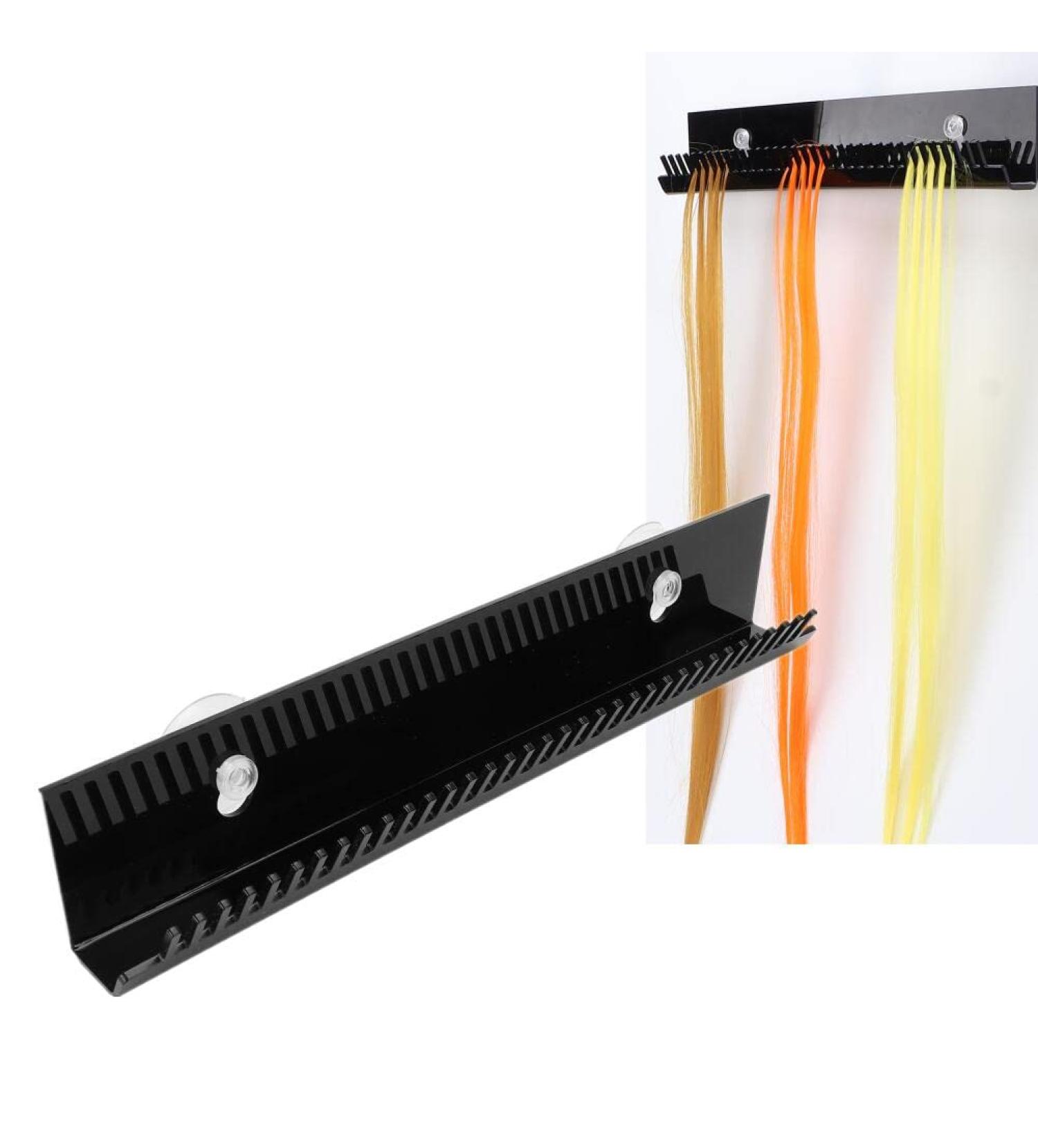 Professional Hair Extension Holder | U-Shape Suction Cup Wall Mount | Hair Color Display Tool for Salons - Buy Online on GoSupps.com