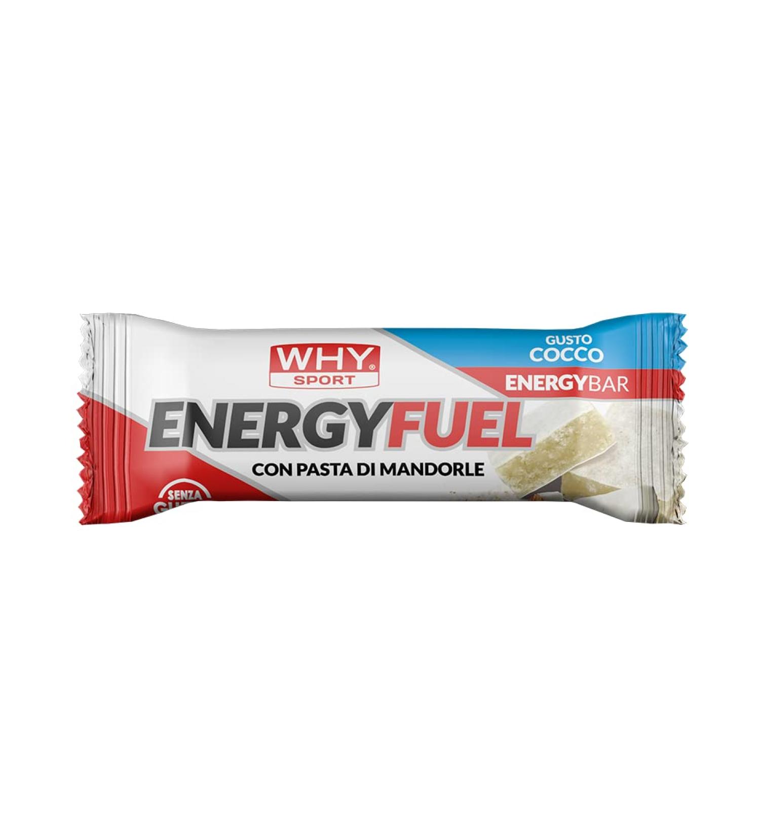  WHY SPORT WHY SPORT ENERGY FUEL - Energy bar with almond paste - Gusto Coco Energy Bar - 30g - Buy Online on GoSupps.com