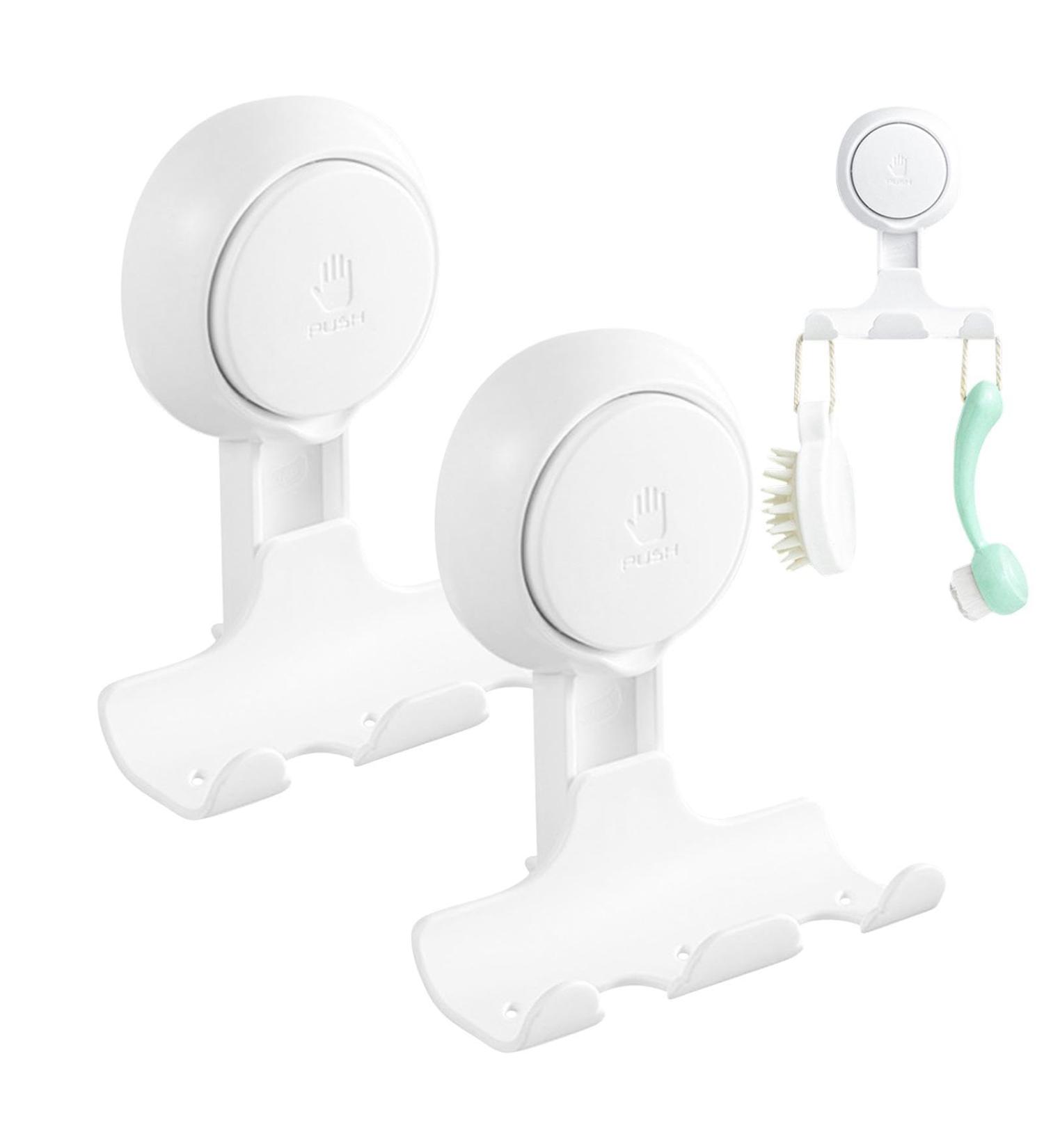 Kasmole Razor Holder | Self-Adhesive Shower Hook for Luffa Towels Hats & Coats - Reusable Wall Hooks for Organized Bath & Shower Space - Buy Online on GoSupps.com