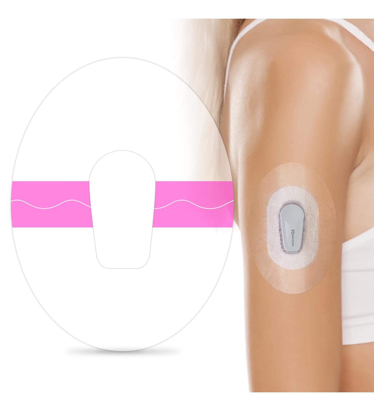 60 Pack G6 Adhesive Patches - Waterproof Clear Overpatch for 10 Days Long Stay - Easy One-Handed Use - Pink (Pack of 1) - Buy Online on GoSupps.com