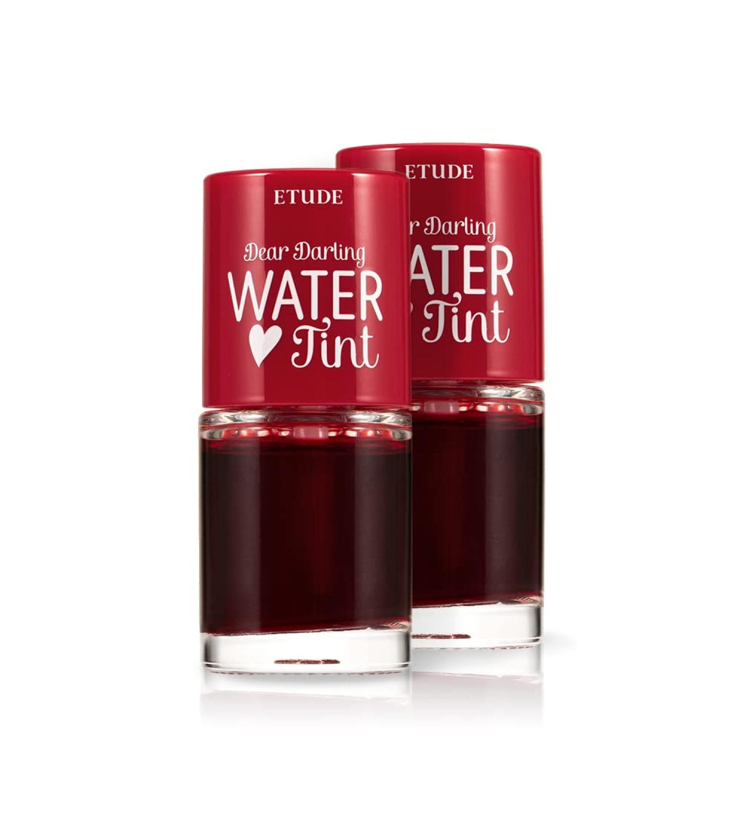 ETUDE Dear Darling Water Tint Cherry Ade 2 Set (21AD) - Vivid Moisturizing Lip Stain | Non-Sticky & Smudge-Proof K-Beauty Tint - Buy Online on GoSupps.com