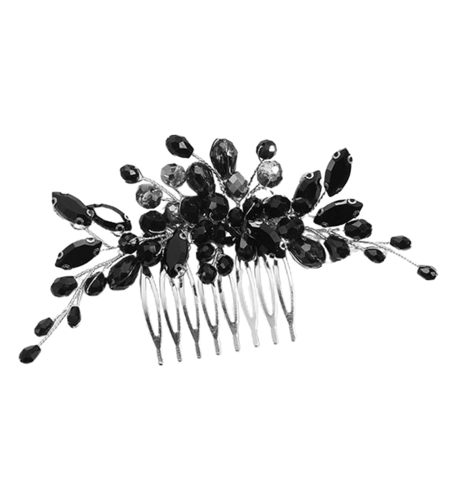 Housoutil Hair Accessories for Women Rhinestone Flower Headpiece Bridal Side Comb Women Hair Side Comb Wedding Hair Side Comb Decor Tiara Hair Pin Christmas Crystal Hair Comb Bride - Buy Online on GoSupps.com