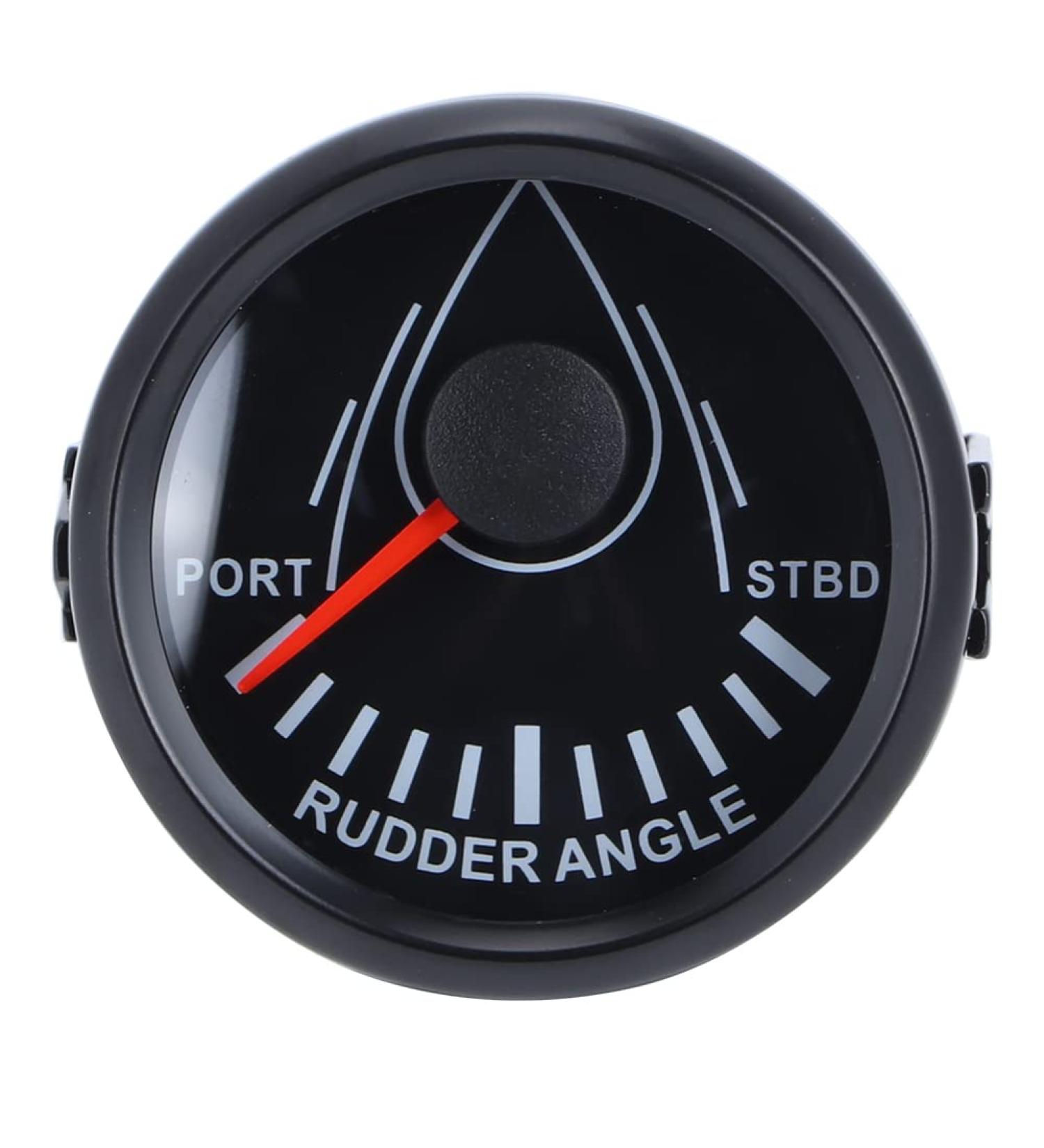 Universal Rowing Angle Display for Boats | Dioch 52mm Sensor 0-190 Ohm 9-32V with Background Lighting (Black Frame) - Buy Online on GoSupps.com
