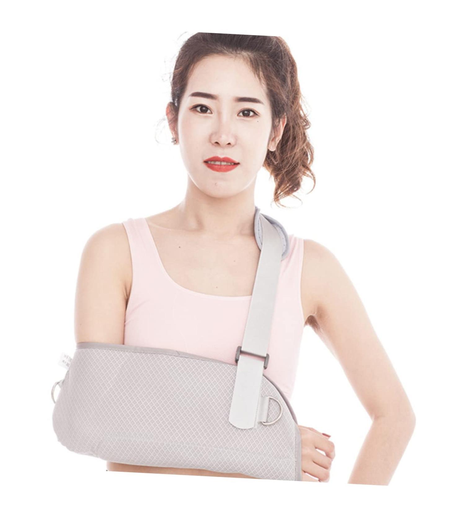 Buy Gatuida Arm Support Sling - Clavicle Immobilizer Brace for Shoulder Surgery & Broken Arm | Adjustable Grey Shoulder Sling for Rotator Cuff & Elbow Support - Buy Online on GoSupps.com
