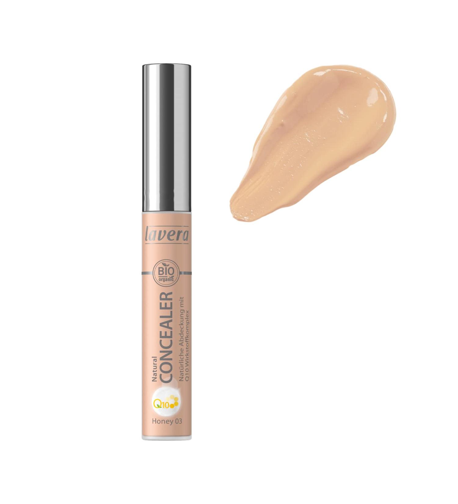 lavera Natural Concealer Q10 -Honey 03- Concealer/Concealer · Vegan Natural cosmetics Make up Organic vegetable ingredients 100% Natural Makeup (5 ml)