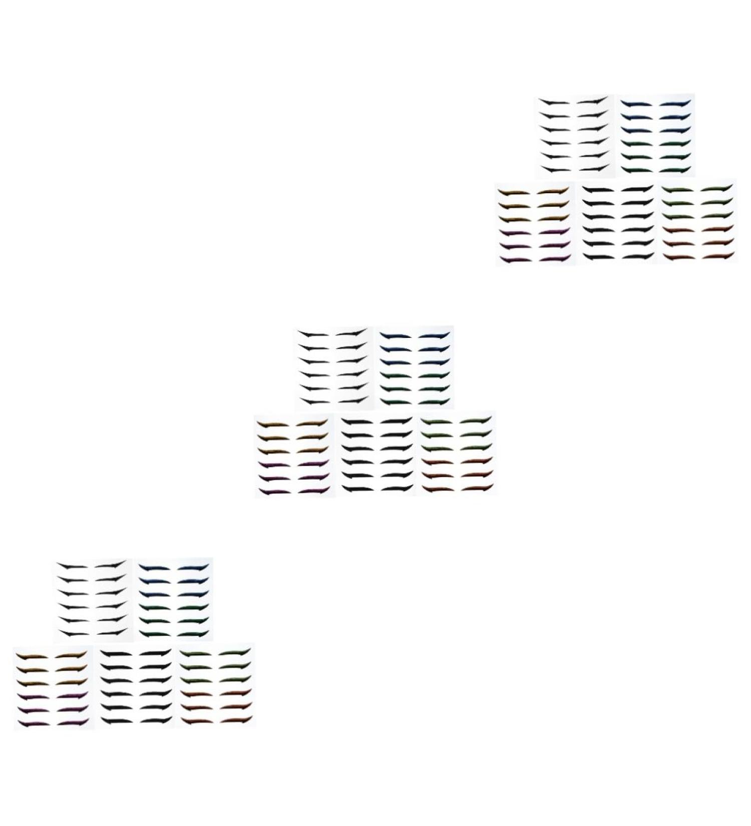 NOLITOY 108 Pairs Glitter Eyeliner Self- Eyeliner Sticker Makeup Women Eyeliner Sticker Eyes Tool Miss - Buy Online on GoSupps.com