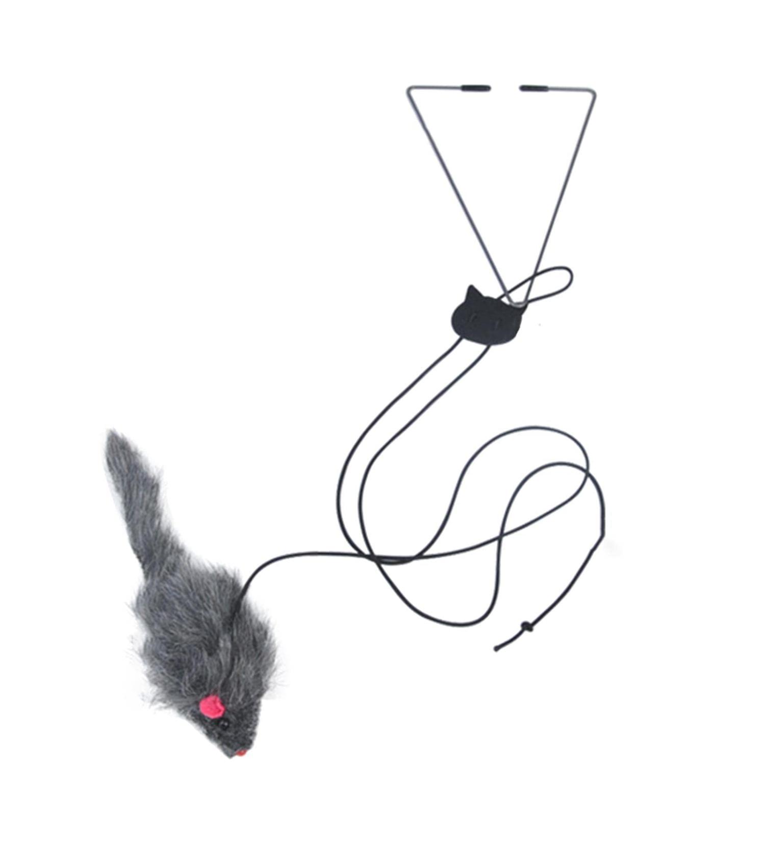 Magideal 2 Piece Interactive Cat Mouse Toys - Plush Hanging Door Exercise Catchers for Kittens - Buy Online on GoSupps.com