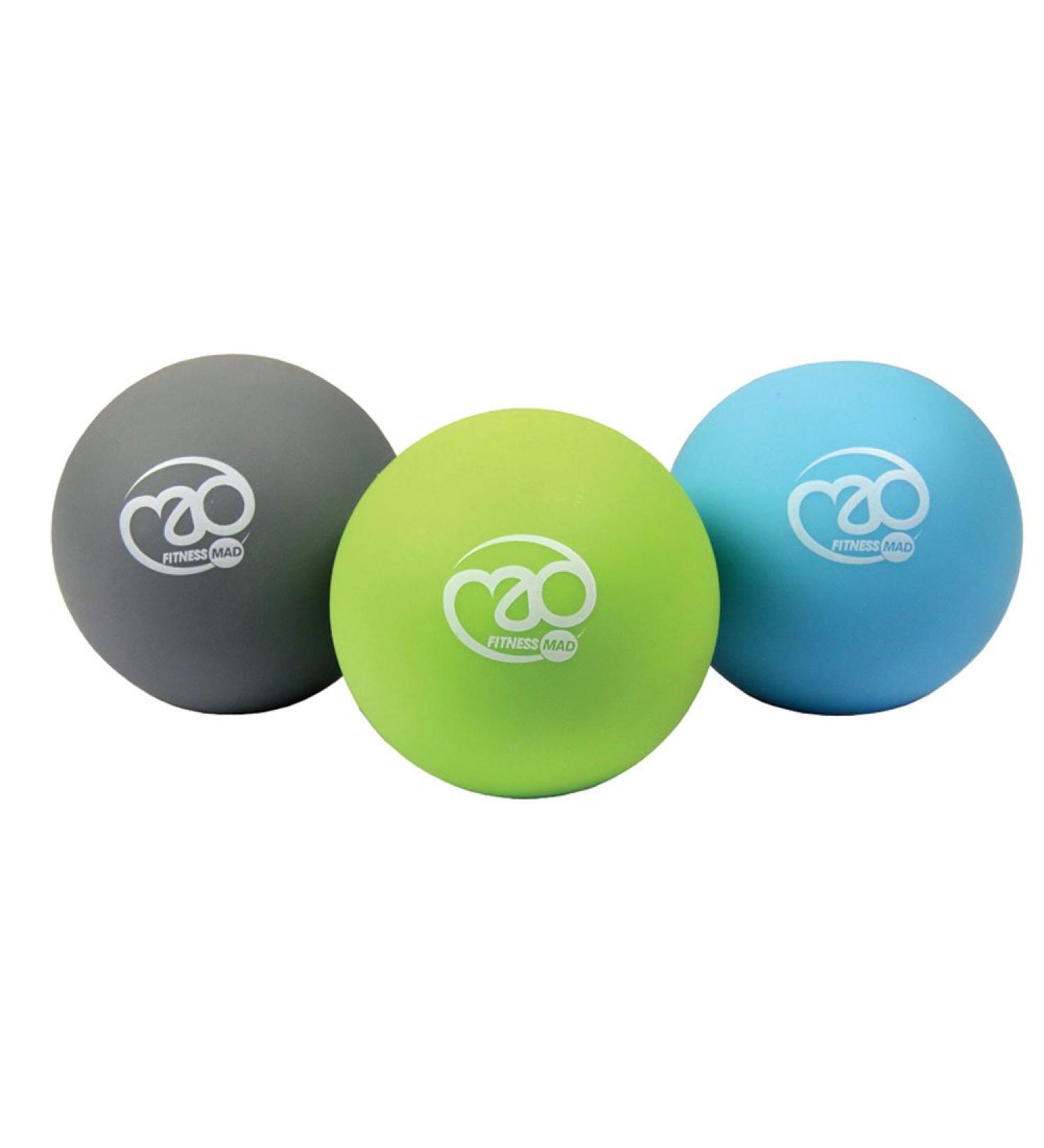 Fitness Mad Trigger Point Massage Ball Set Black/Silver Multicolor | One Size | Improve Recovery & Performance - Buy Online on GoSupps.com