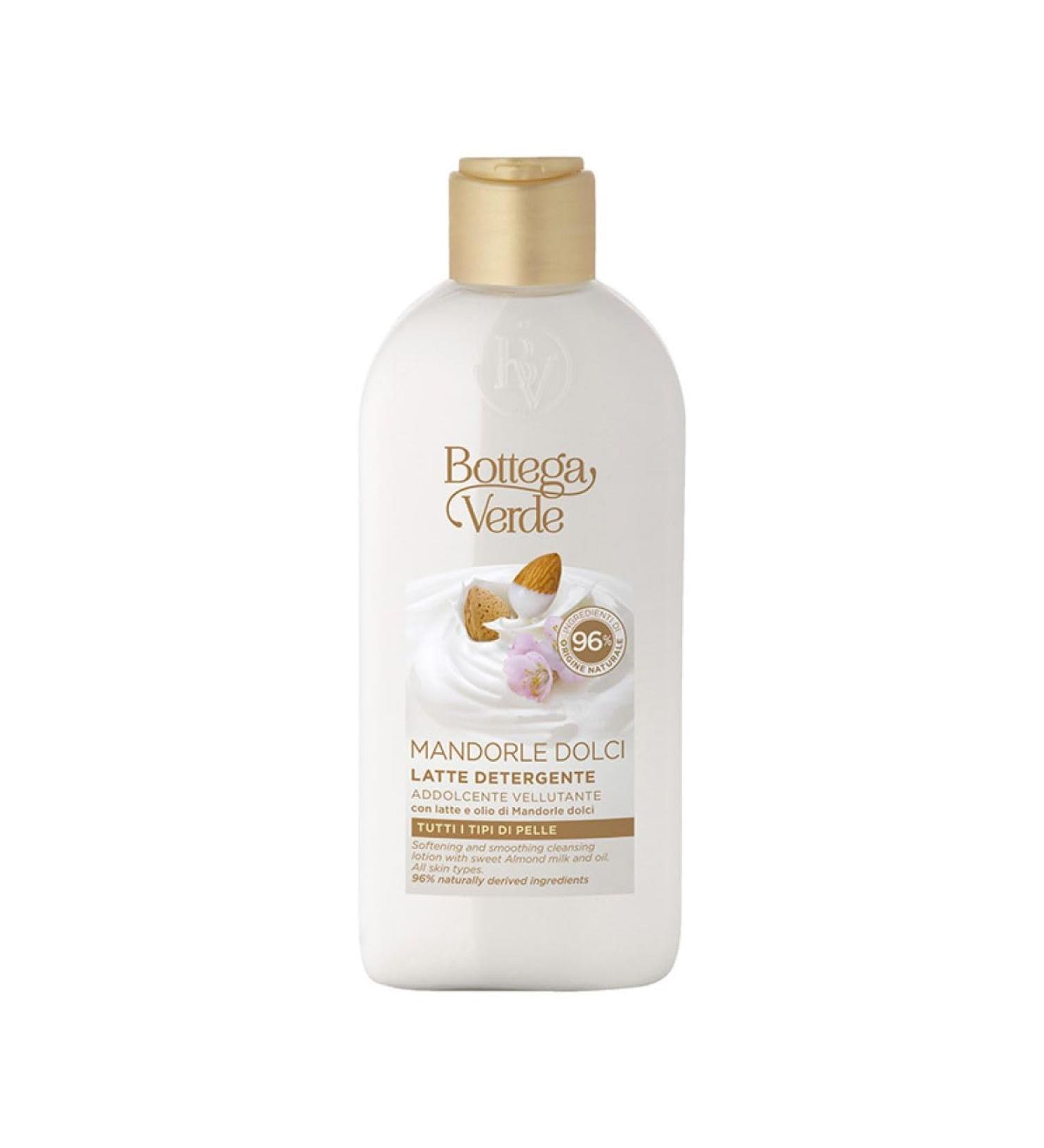  Bottega Verde SWEET ALMONDS - Cleansing milk - velvety softening - with milk and sweet almond oil - all skin types - Buy Online on GoSupps.com
