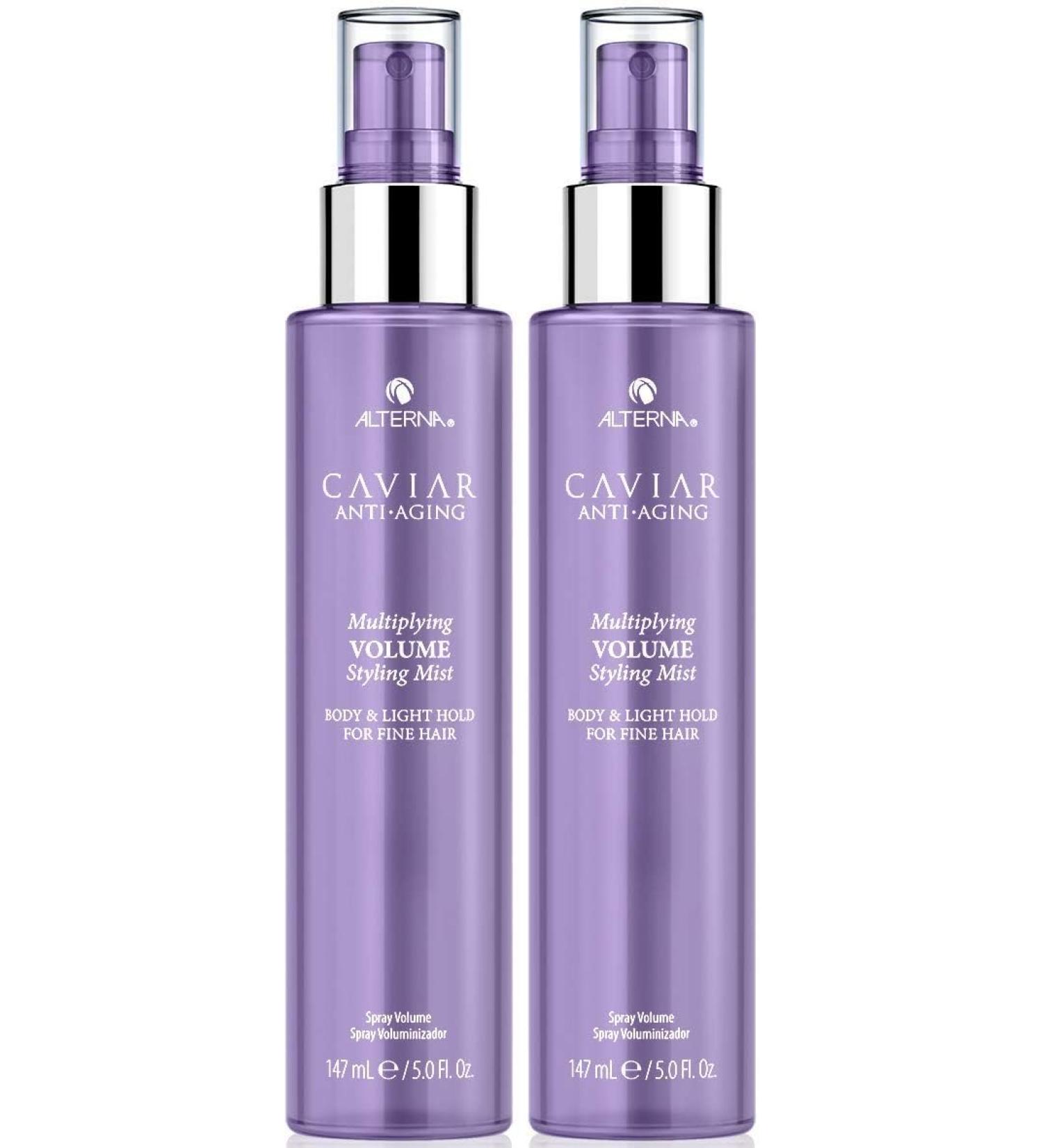Alterna Caviar Anti-Aging Multiplying Volume Styling Mist 5 Ounce For Fine Thin Hair Light Hold Sulfate Free Styling Mist 2.5 Fl Oz (Pack of 2) - Buy Online on GoSupps.com