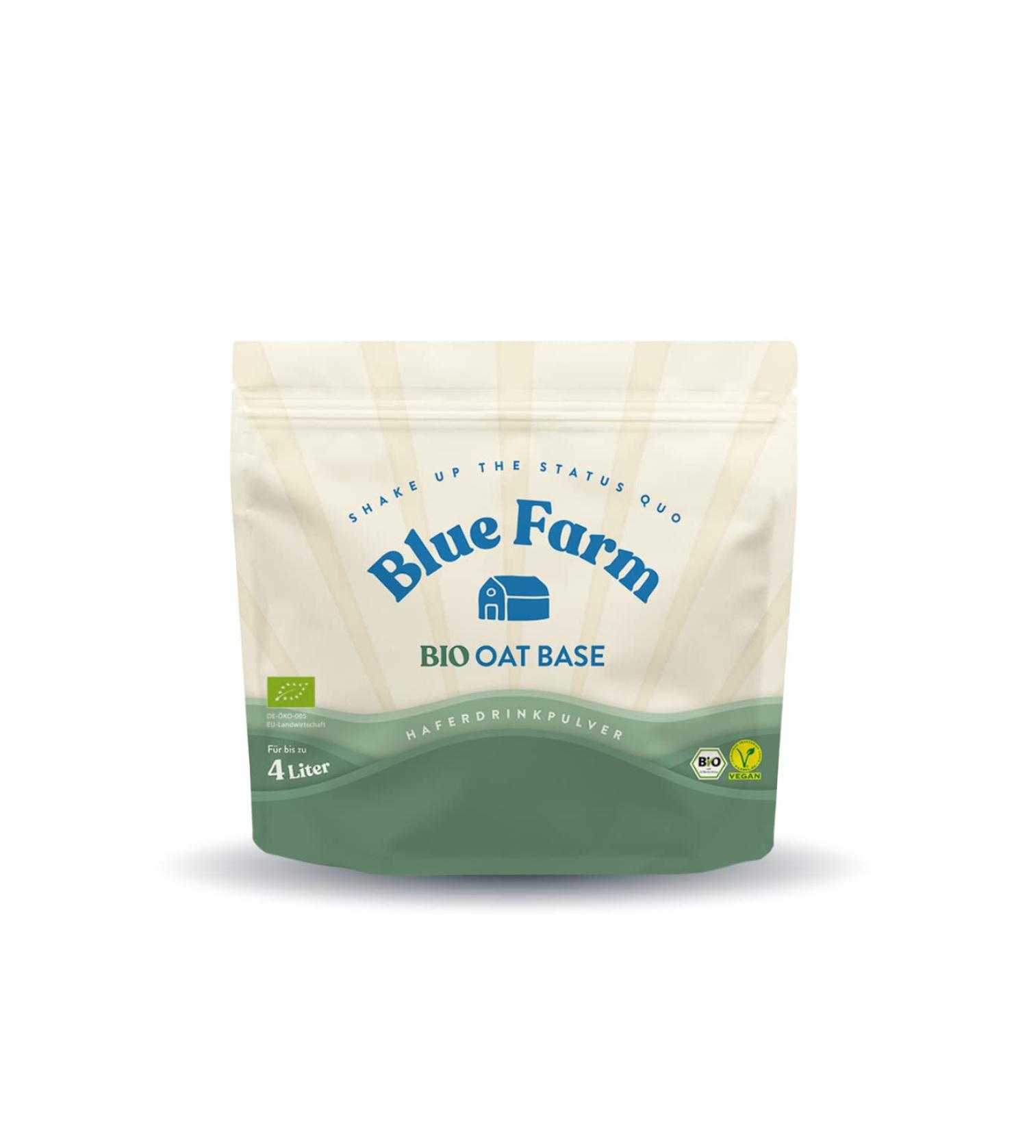 Buy Blue Farm Oat Base Bio - 4L Vegan Oat Drink Mix | Organic Gluten-Free No Additives | Eco-Friendly Packaging (400g) - Buy Online on GoSupps.com