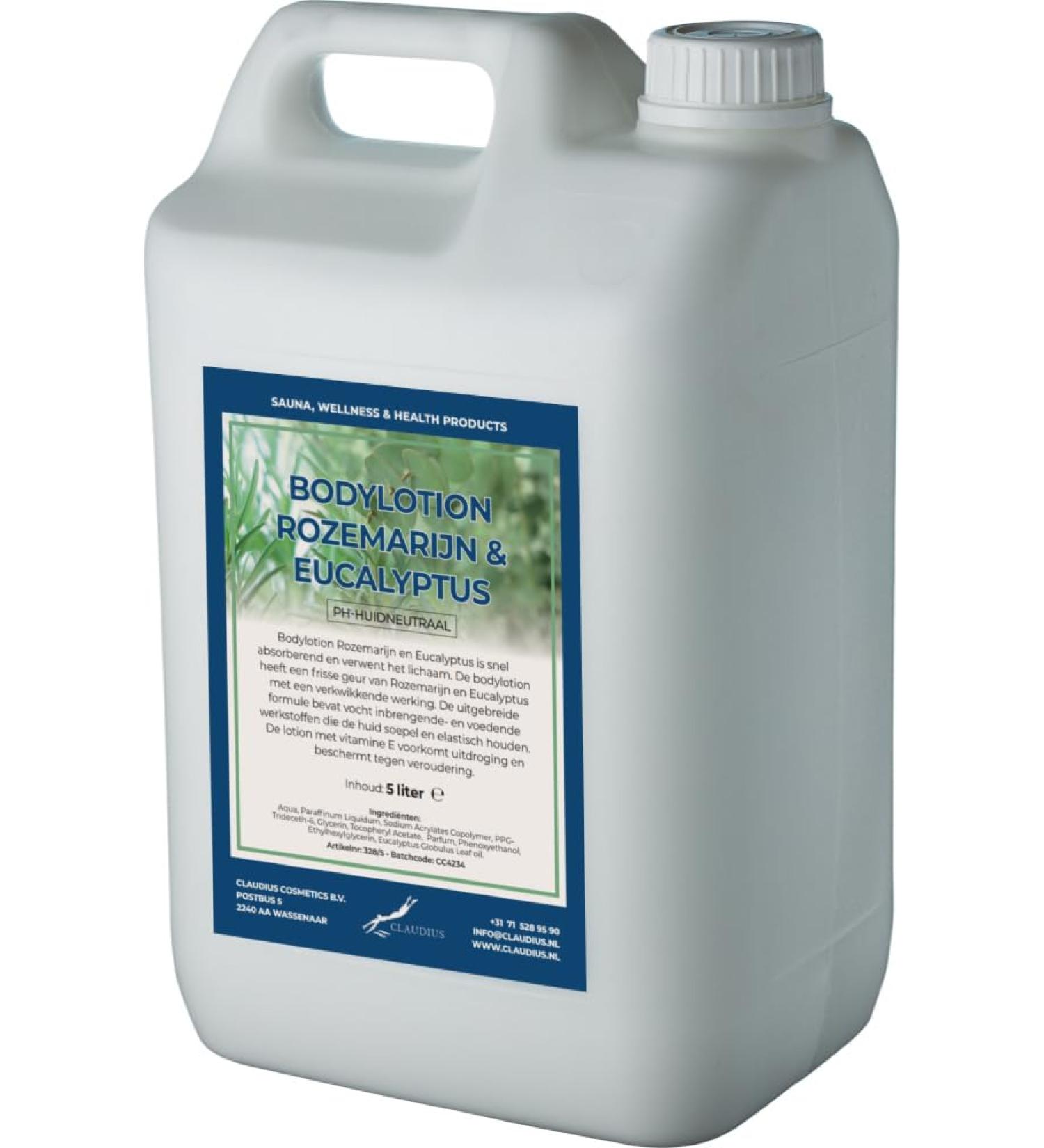 Claudius Body Lotion Rosemary and Eucalyptus 5 liters
