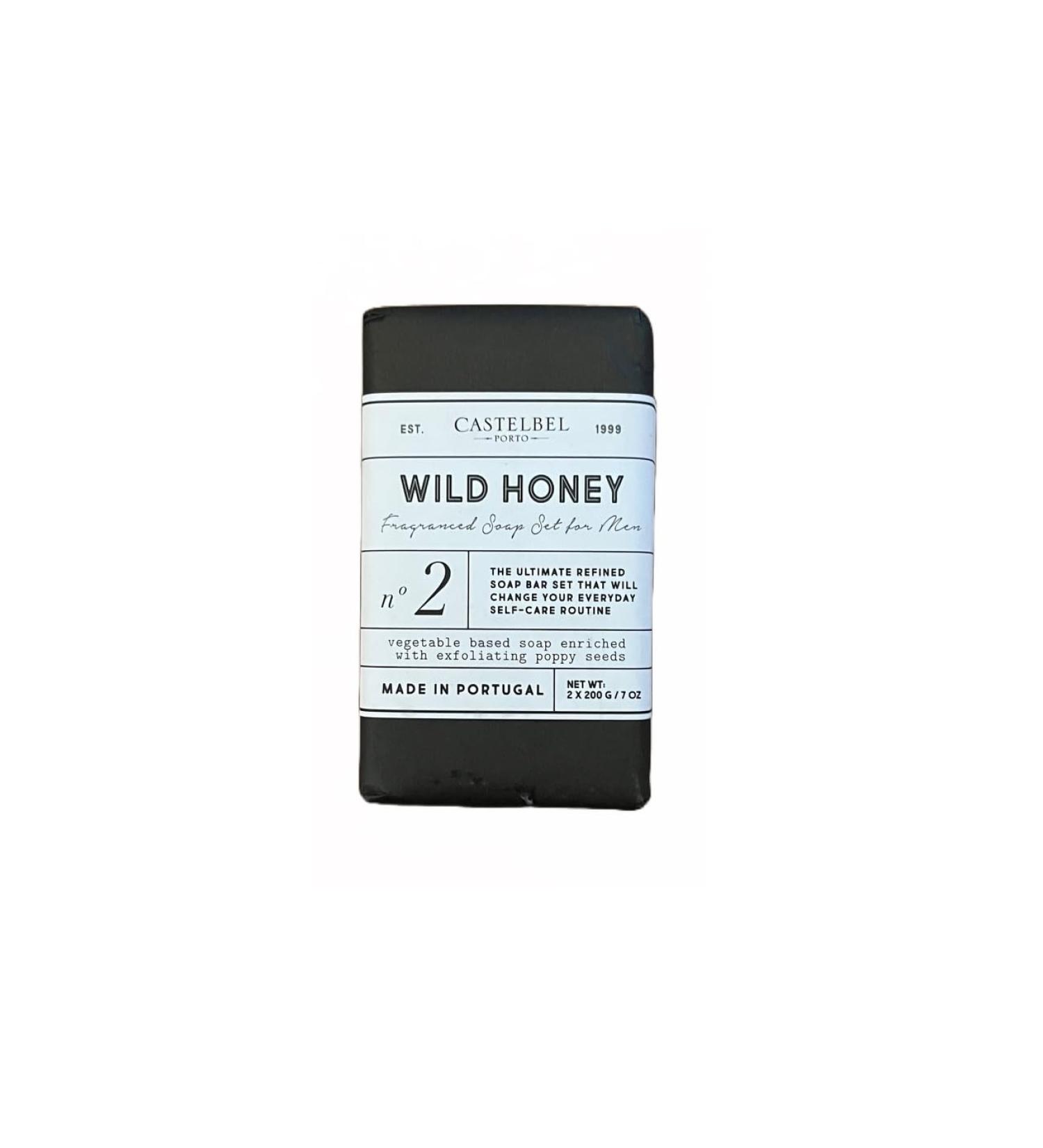 Buy Castelbel Wild Honey Fragranced Soap Set for Men - 2 x 7oz Bars | International Shipping Available - Buy Online on GoSupps.com