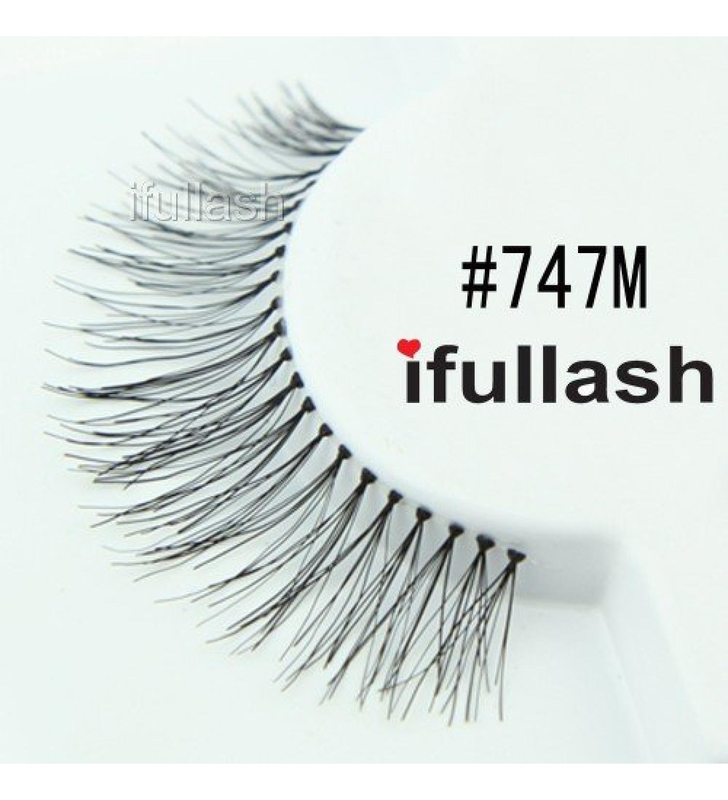 #747M 12 Pairs ifullash 100% Human Hair Eyelashes