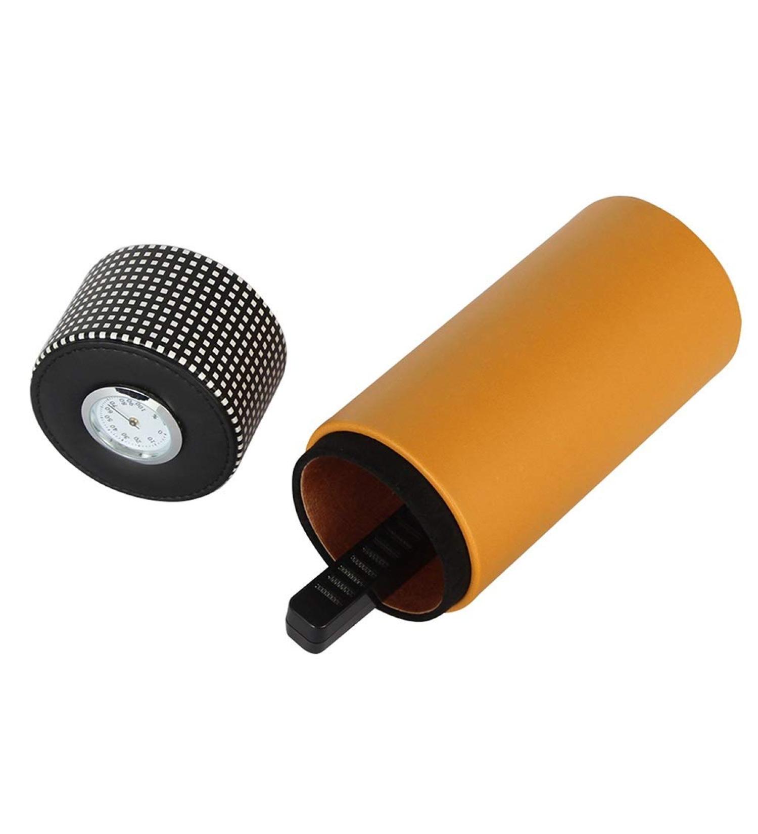 Cigar Box Barware Cigar Tube 5 Sticks Cigar Tube Portable Cigar Box Imported Cigar Can Humidifier Imported Cigar Tube High-end Cigar Tube Portable Cigar Tube Multi-Pack Capacity Cooking & Dining 7.6*7.6*20cm Yellow - Buy Online on GoSupps.com