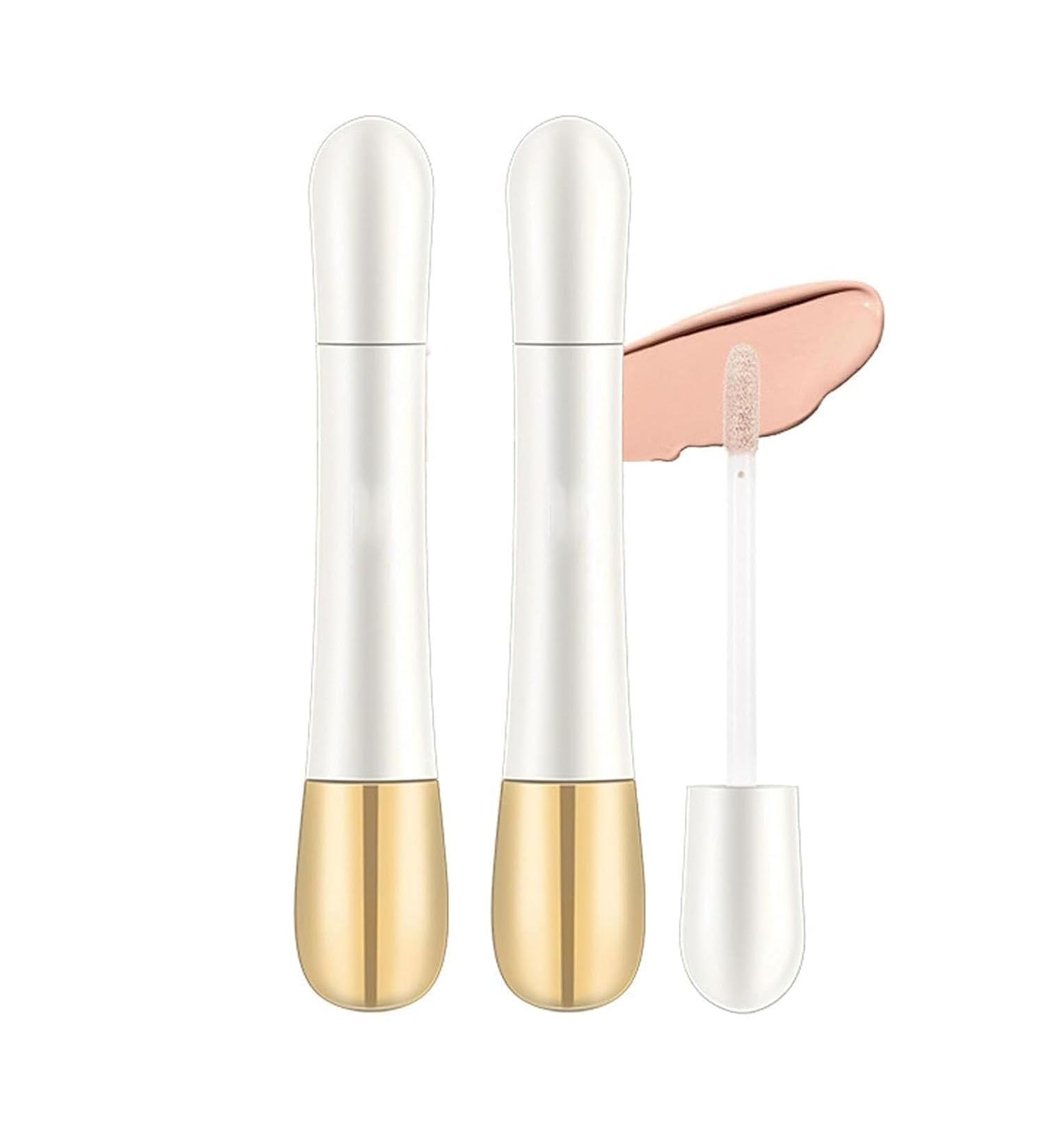 2 in 1 Liquid Foundation and Concealer (Built-in Brush) Long-lasting Waterproof Concealer Makeup High Coverage Matte Liquid Concealer Dual-ended Concealer Natural Color - Buy Online on GoSupps.com