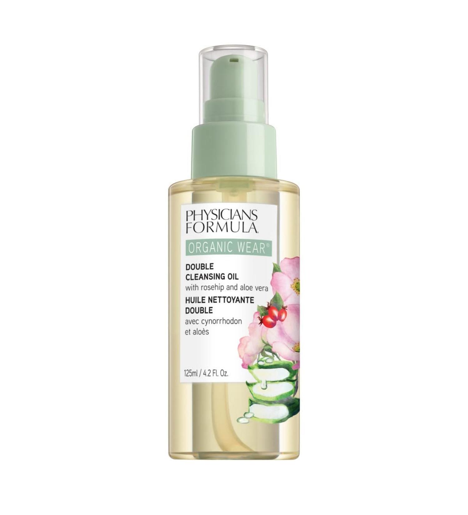 Physicians Formula Organic Wear Double Cleansing Oil 130g | Makeup Remover Face Wash with Rosehip Oil, Aloe Vera & Chamomile | Hydrating Vegan Formula - Buy Online on GoSupps.com