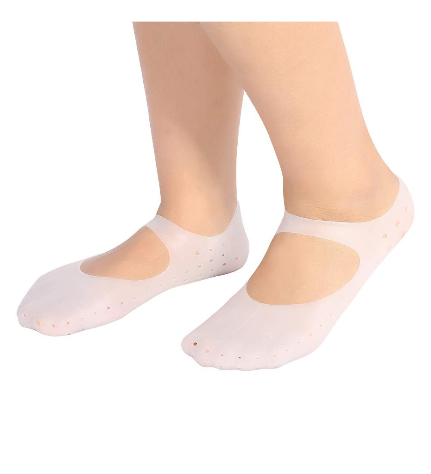 Silicone Sock Foot Protection - Moisture Care & Anti-Cracking Foot Protector for Dryness Relief - Buy Online on GoSupps.com