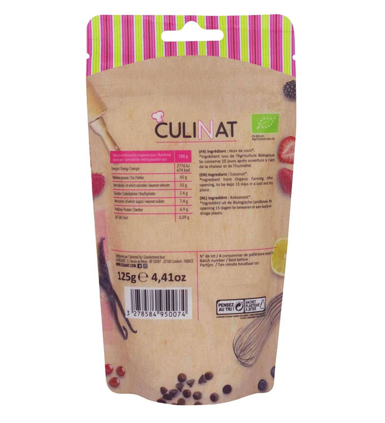 CULINAT Noix de Coco Bio Râpée 125 g