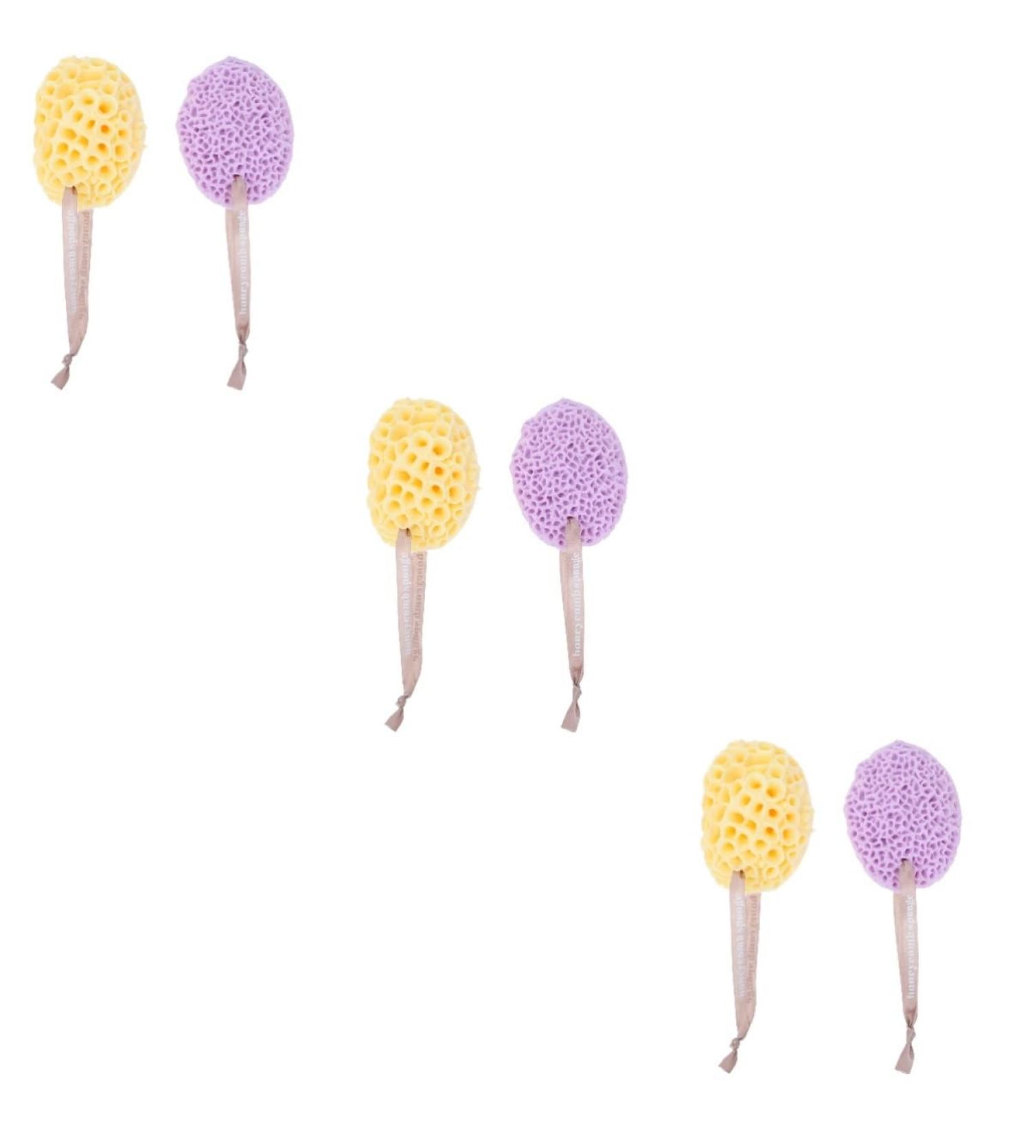 Buy Ipetboom 6 Pcs Bath Ball Loofah Sponge - Greek Honeycomb Bath Scrubber for Home - Soft Hydrophilic Polyurethane Bathroom Accessories - Buy Online on GoSupps.com