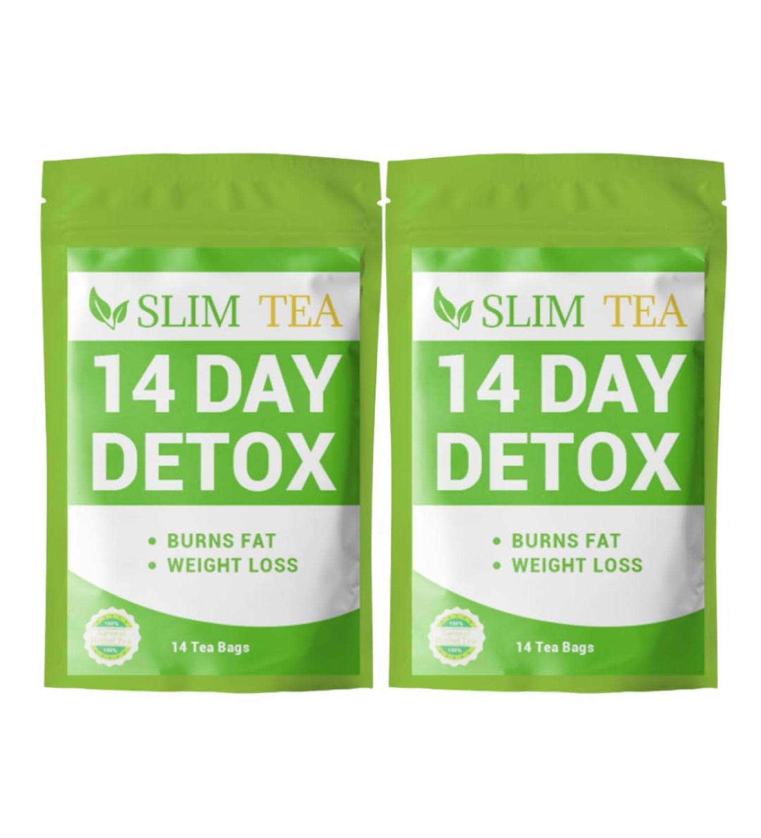 14 Days Tea for Weight Loss | Natural Slimming Detox Tea | 28 Bags for Belly Fat Reduction & Diet Support - Buy Online on GoSupps.com