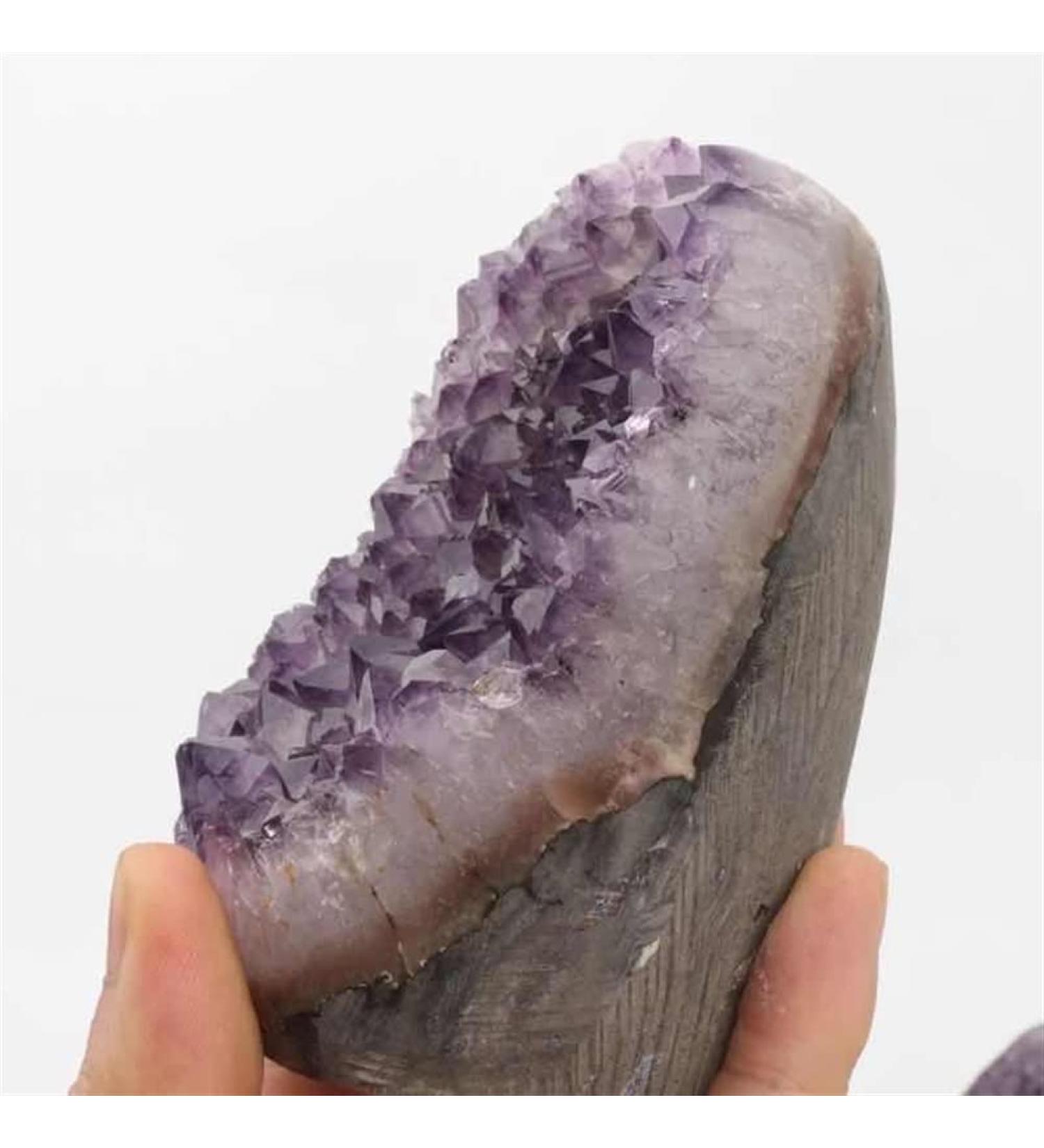 Natural Crystal Rough Raw Natural Crystal Geode Quartz Rough Purple 500g-750g 1pc - Buy Online on GoSupps.com