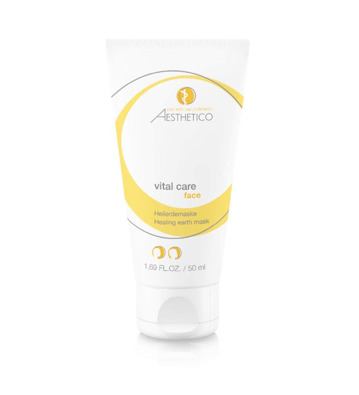 Aesthetico Vital Care - Clarifying Healing Treatment for Acne & Impure Skin | Refines Pores with Cucumber Extract | 50 ml (1 Pack) - International Shipping Available - Buy Online on GoSupps.com