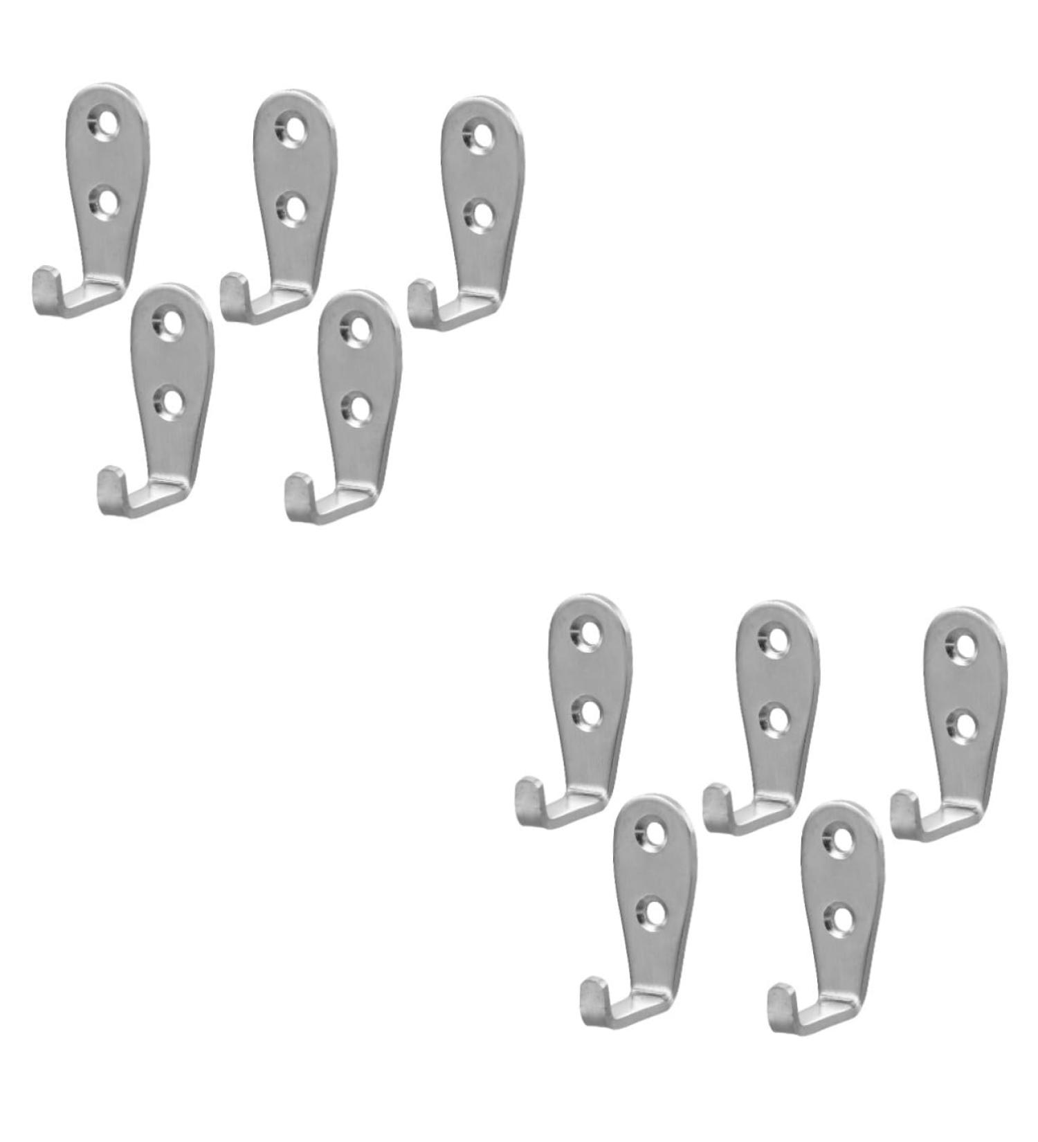 Alipis 10 Pcs Hook up Heavy Duty Hook Heavy Duty Clothes Rack Hand Towel Hook Hats Hook Bulk Jacket 5X3CMx2pcs Silverx2pcs - Buy Online on GoSupps.com