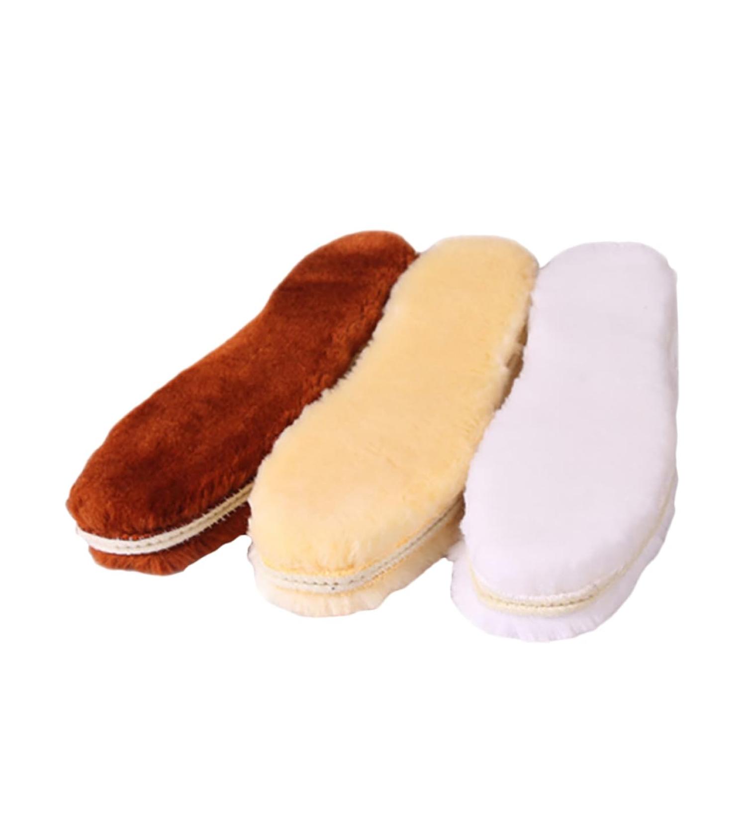 Healeved Winter Felt Shoe Insoles - 3 Pairs Plush Wool Inserts for Cold Weather Comfort - Size 38 - Buy Online on GoSupps.com