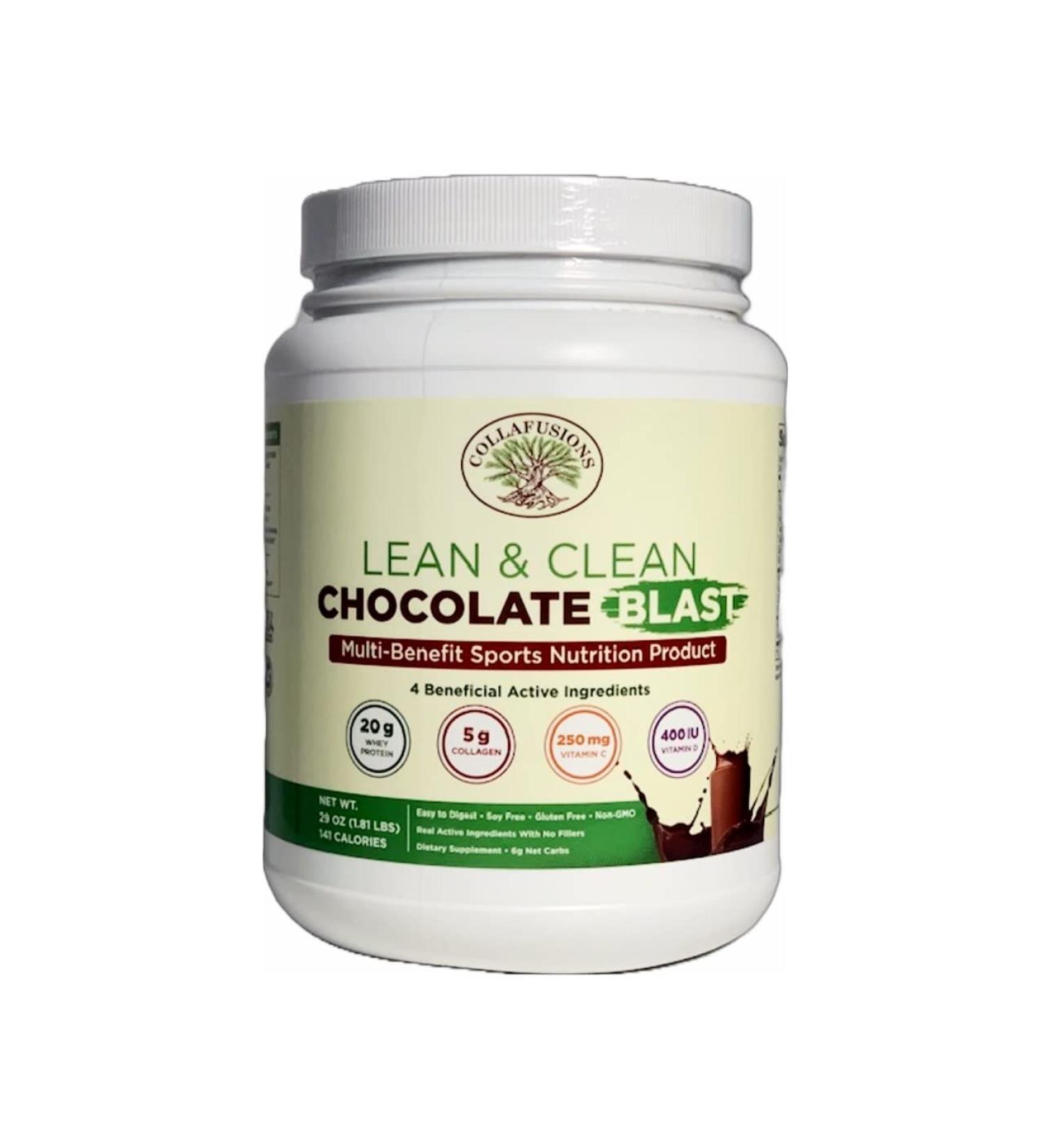 CollaFusions 24 Servings 20g Whey Protein Isolate 5g Collagen Peptides Vitamin C & D Health Beauty Recovery Chocolate - Buy Online on GoSupps.com