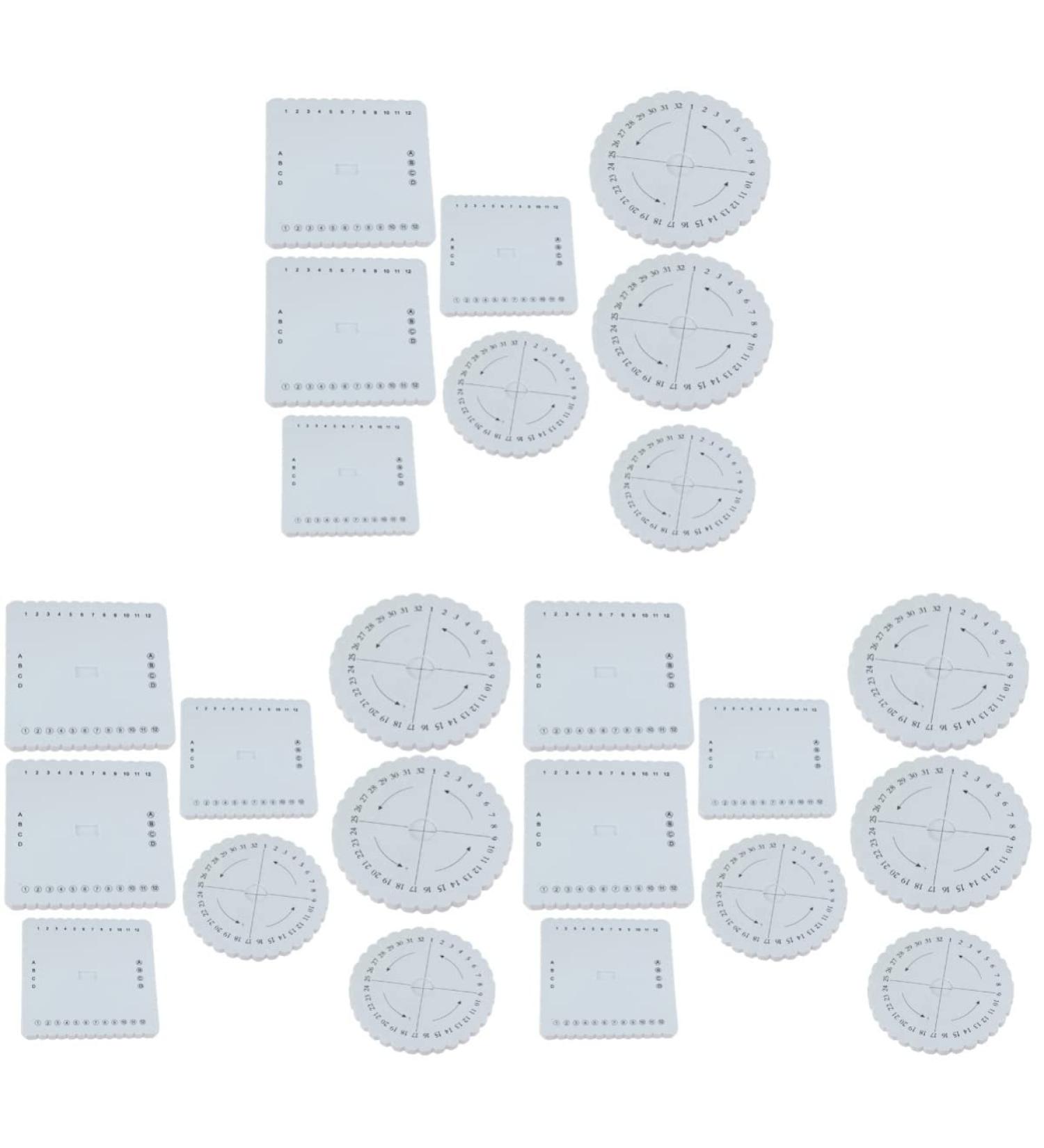 24pcs Beaded Accessories Foam DIY Kumihimo Eva Round Knitting Plates Set - Buy Online on GoSupps.com