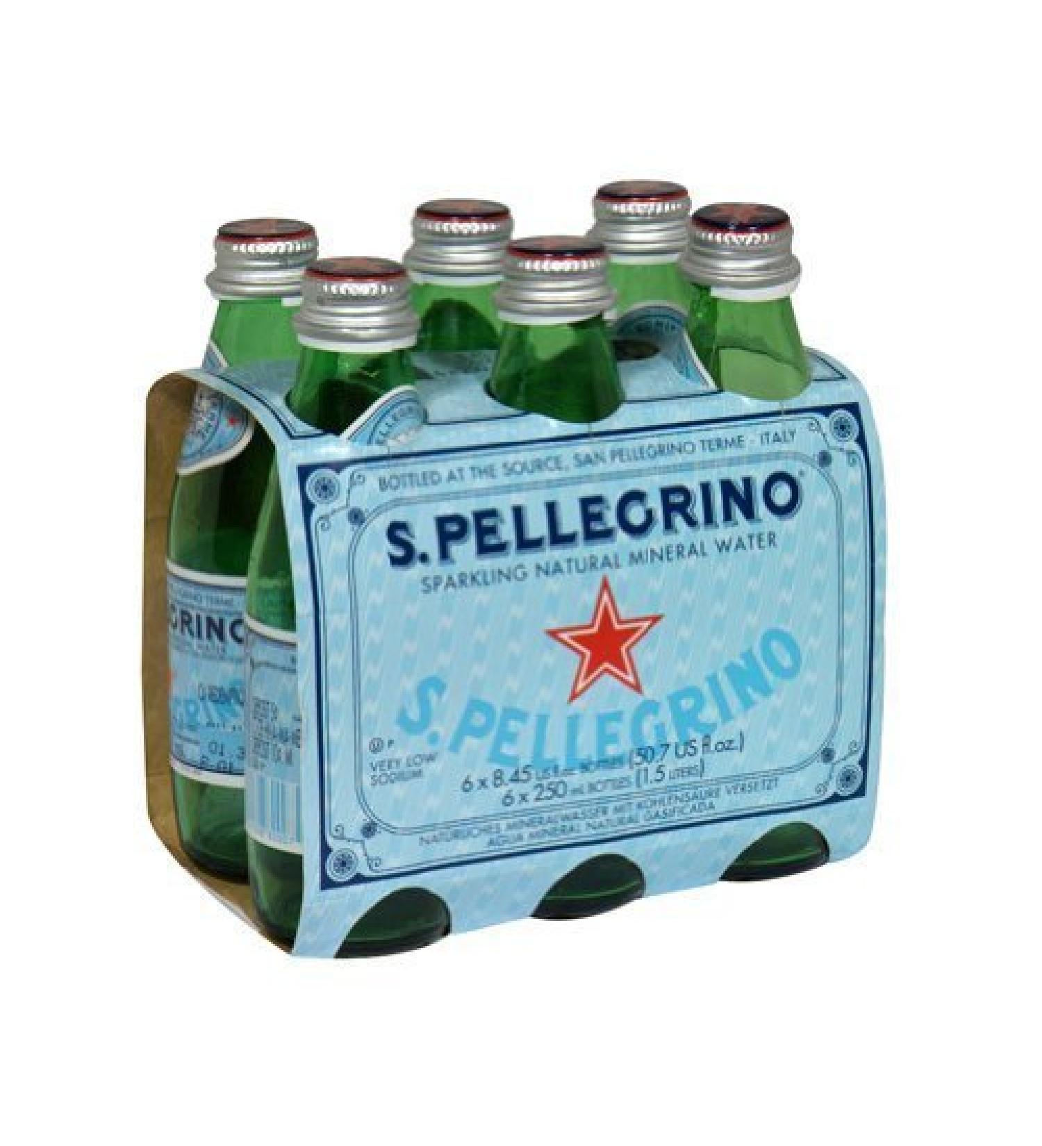 San Pellegrino Sparkling Mineral Water 24 - 8.5 Ounce Bottles by San Pellegrino