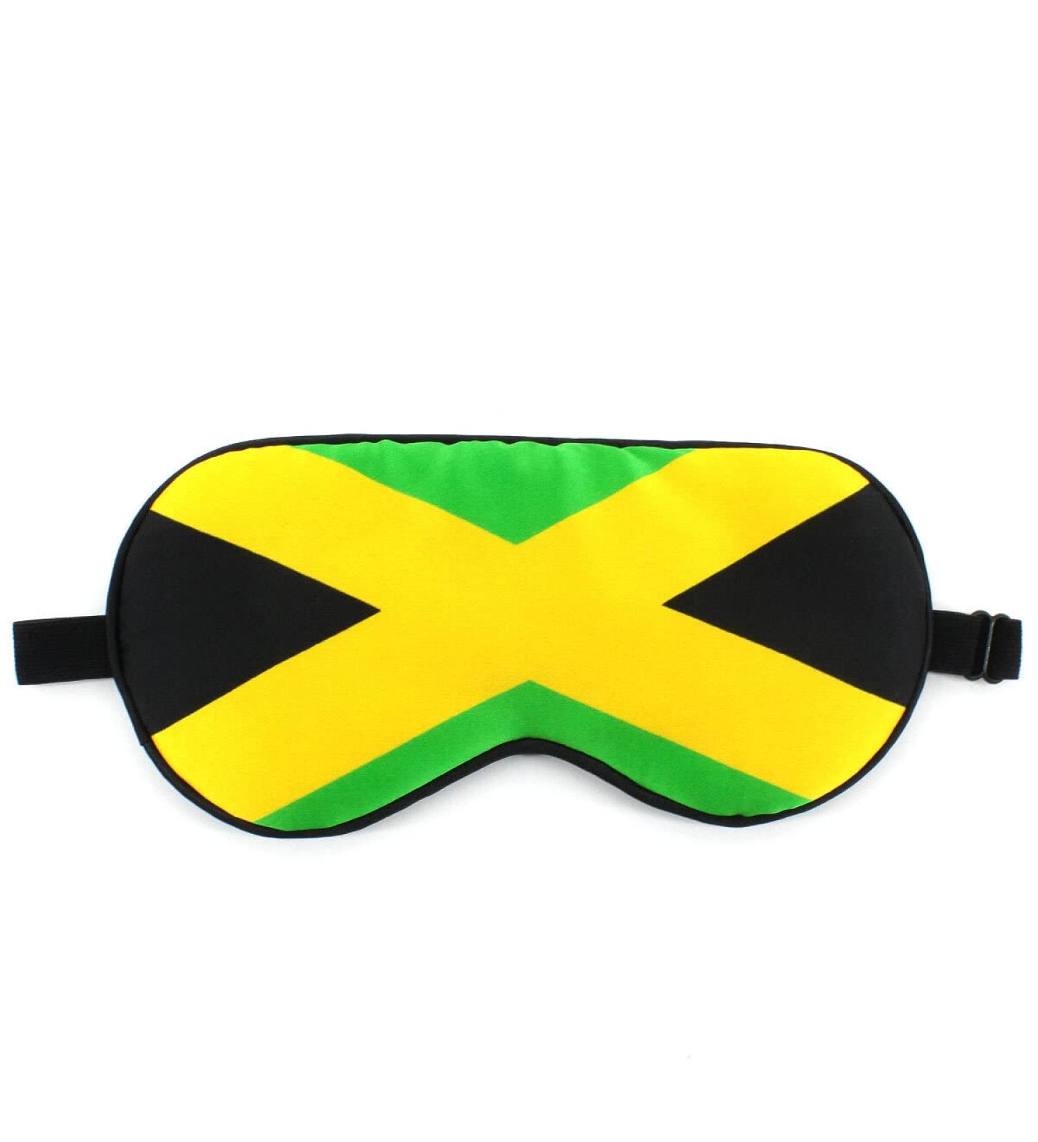 100% Silk Sleep Eye Mask Soft Eyeshade Jamaican Rasta Afro Caribbean Reggea Maya Strap for Sleeping Travel Work Naps Blocks Light(Jamaica) - Buy Online on GoSupps.com