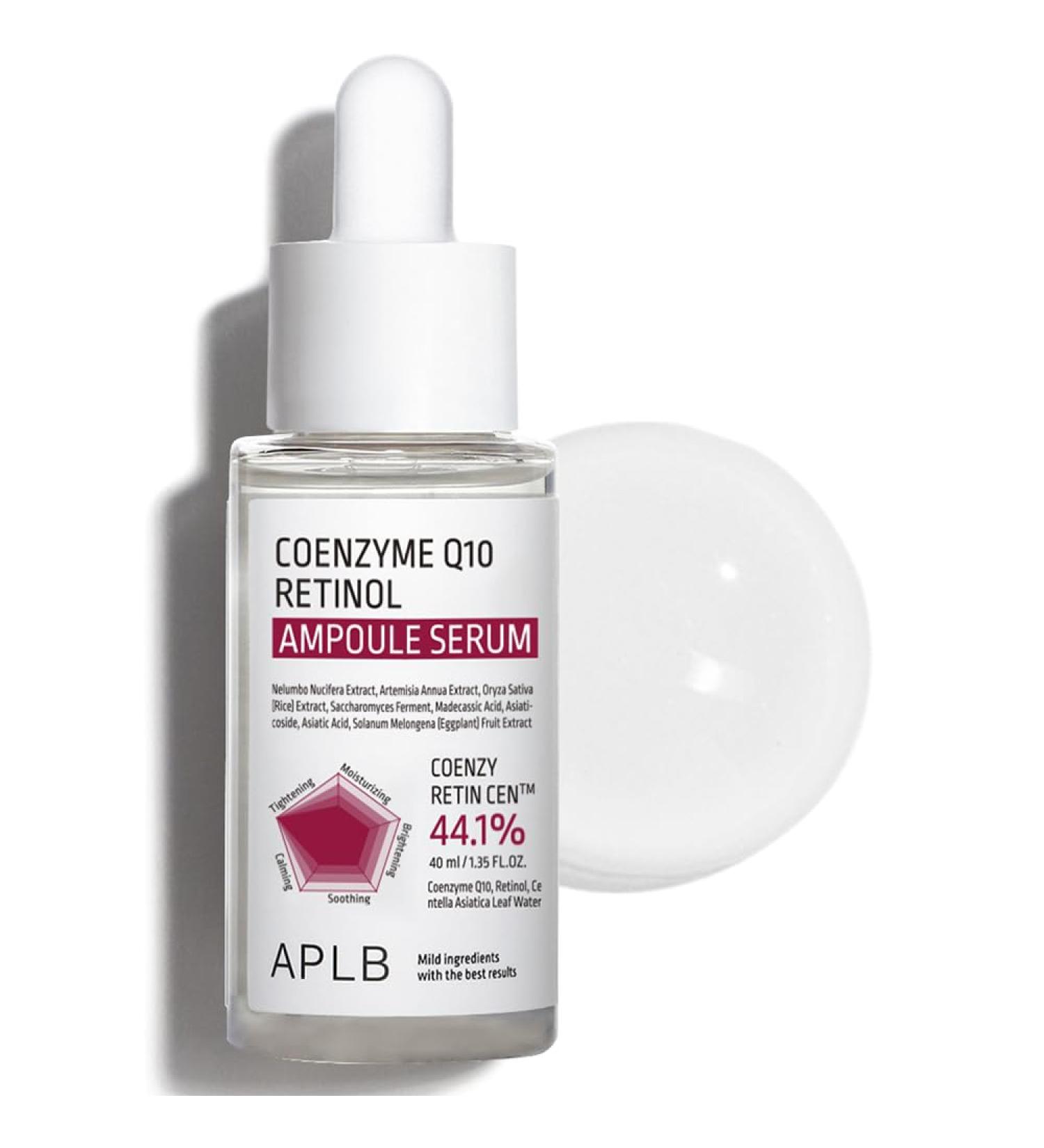 APLB Coenzyme Q10 Retinol Ampoule Serum | COENZY RETIN CEN 44.1% 1.35 FL.OZ/Korean Skincare Wrinkle Care Hydration Exfoliant Revitalize for gentle and improve skin texture - Buy Online on GoSupps.com