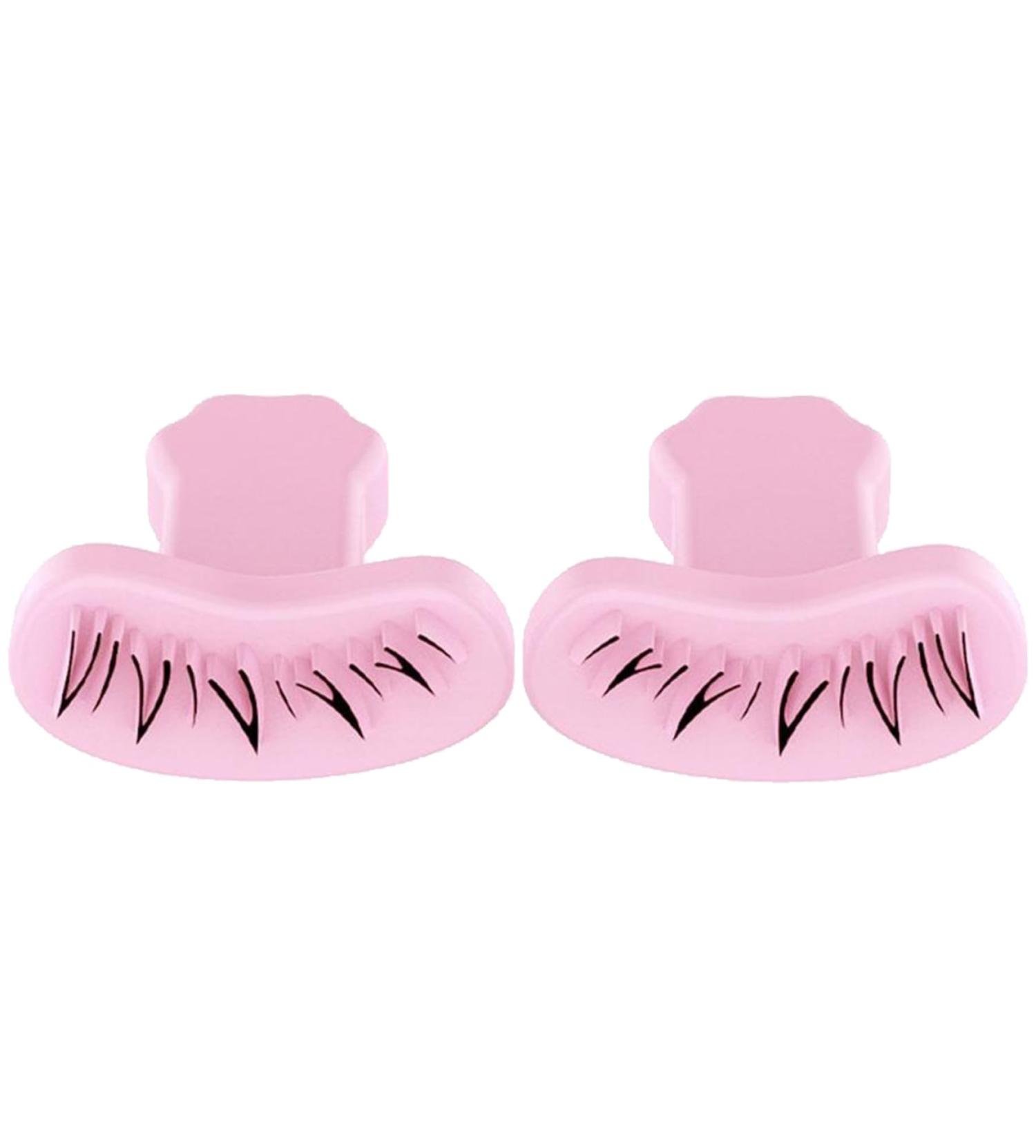 Eyelash Stamp for Beginner 1 Pair DIY Natural Long Lasting Lower Lash Stamp for Makeup Silicone Eyelash Stamps Tool for Woman Girls Style 2 Eyelash Stamps Tool Pink - Buy Online on GoSupps.com