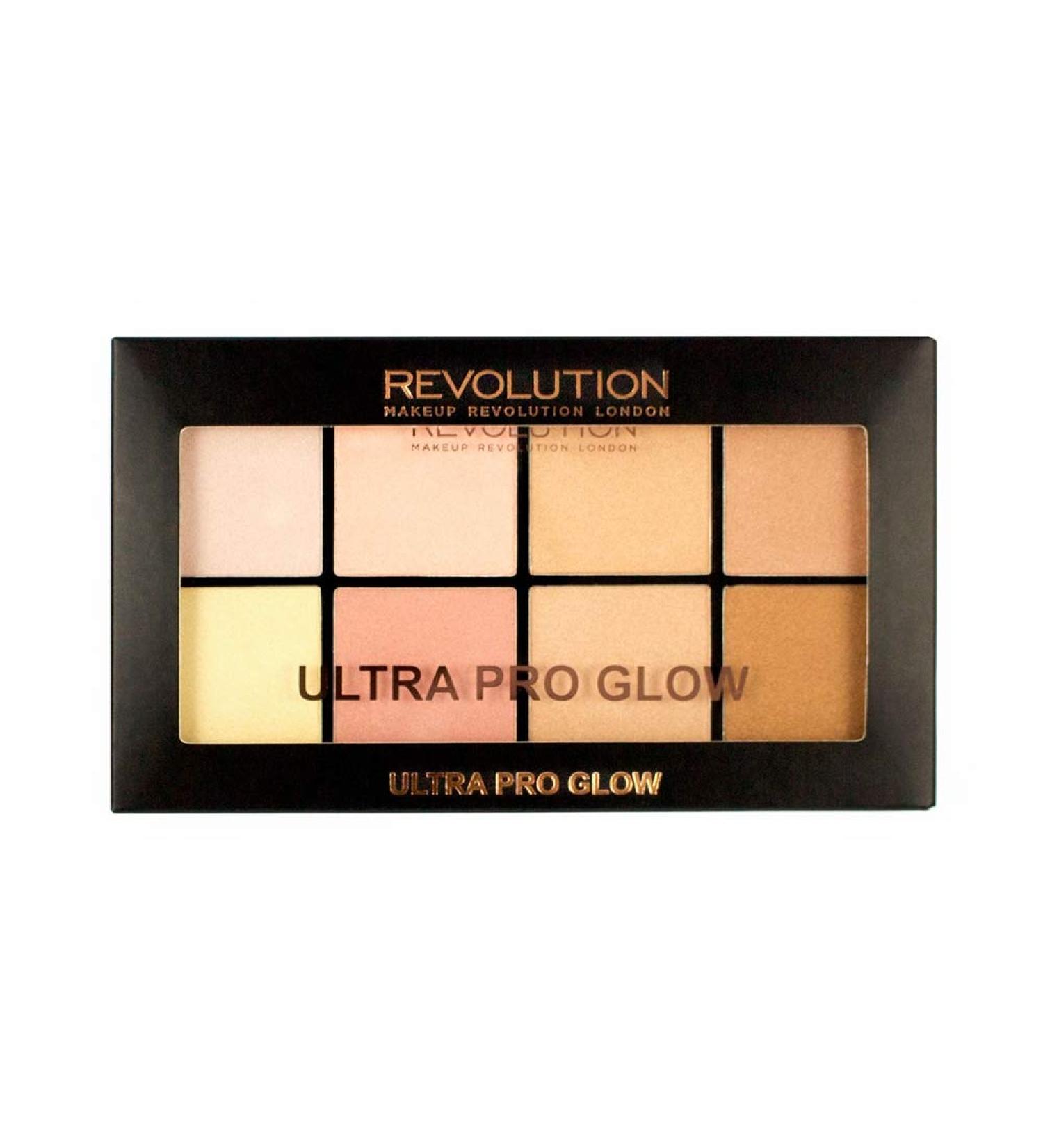 Makeup Revolution Ultra Pro Glow Palette 20g - Radiant Highlighter for All Skin Tones | Shop Internationally - Buy Online on GoSupps.com