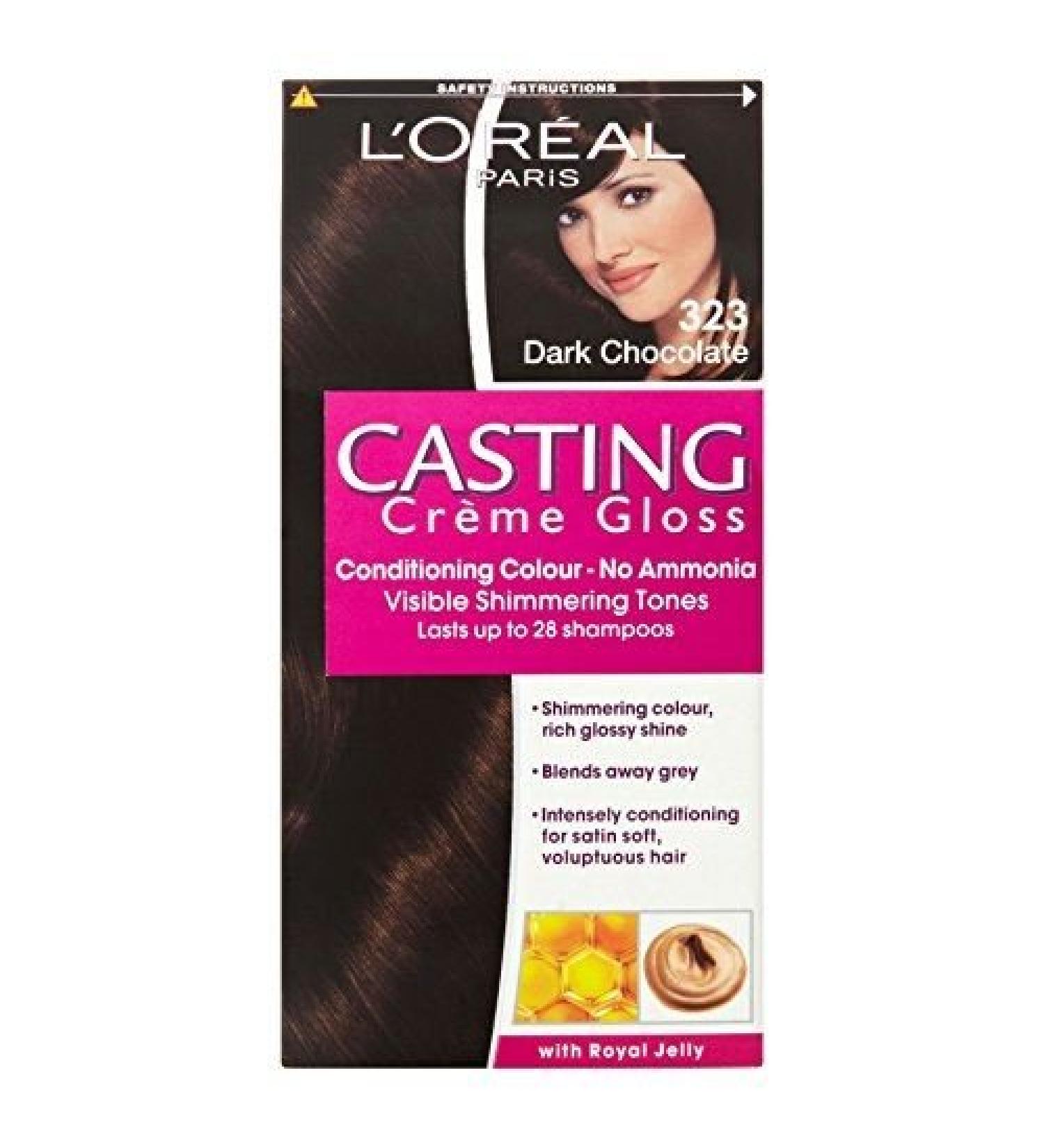 x L'Oreal Paris Casting Creme Gloss Conditioning Colour 323 Dark Chocolate