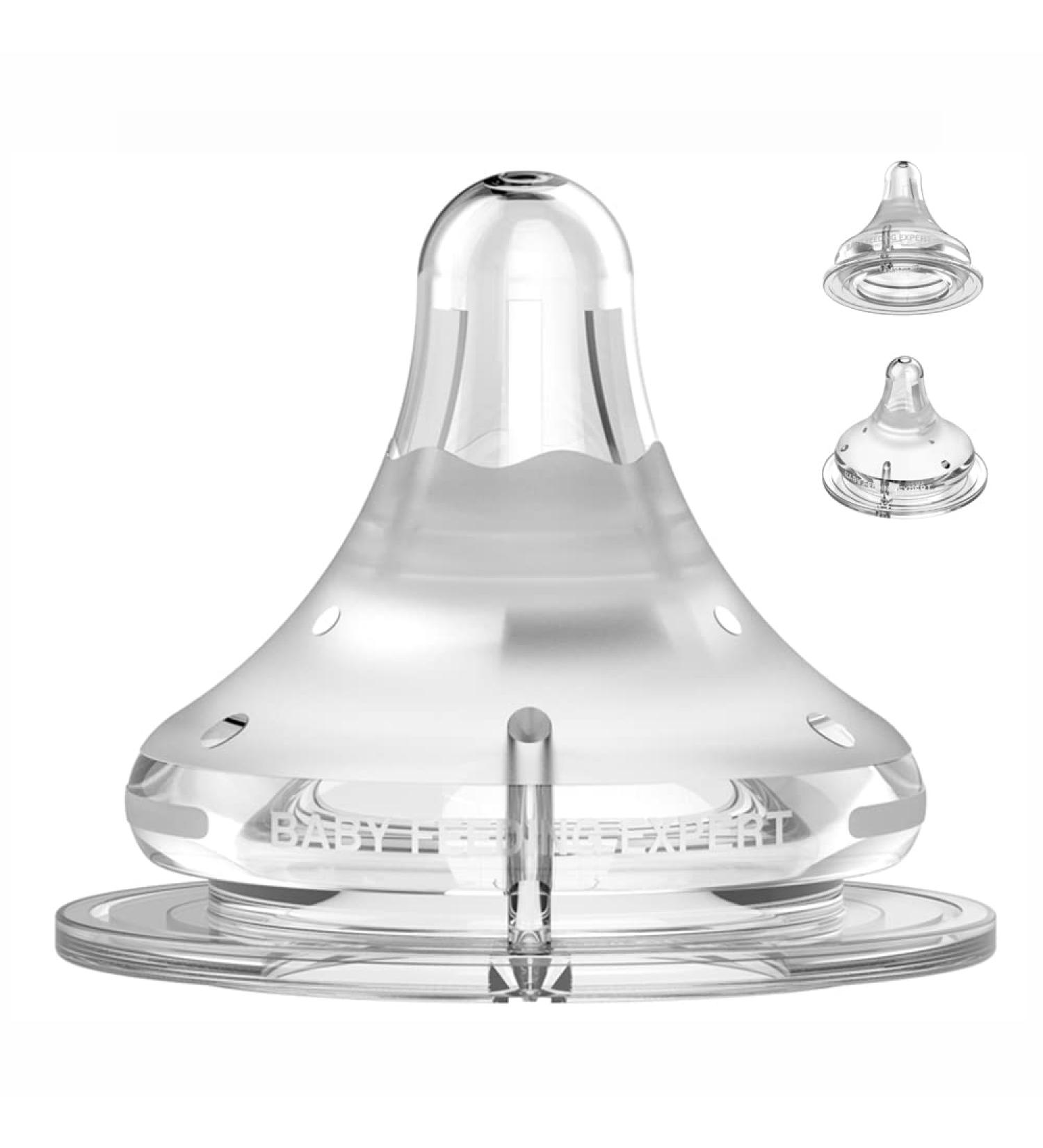 Gulicola Natural Baby Bottle Nipples - Breast-Like, Anti-Colic, Wide-Neck, Slow Flow (0m+ S) - 3 pcs - Buy Online on GoSupps.com